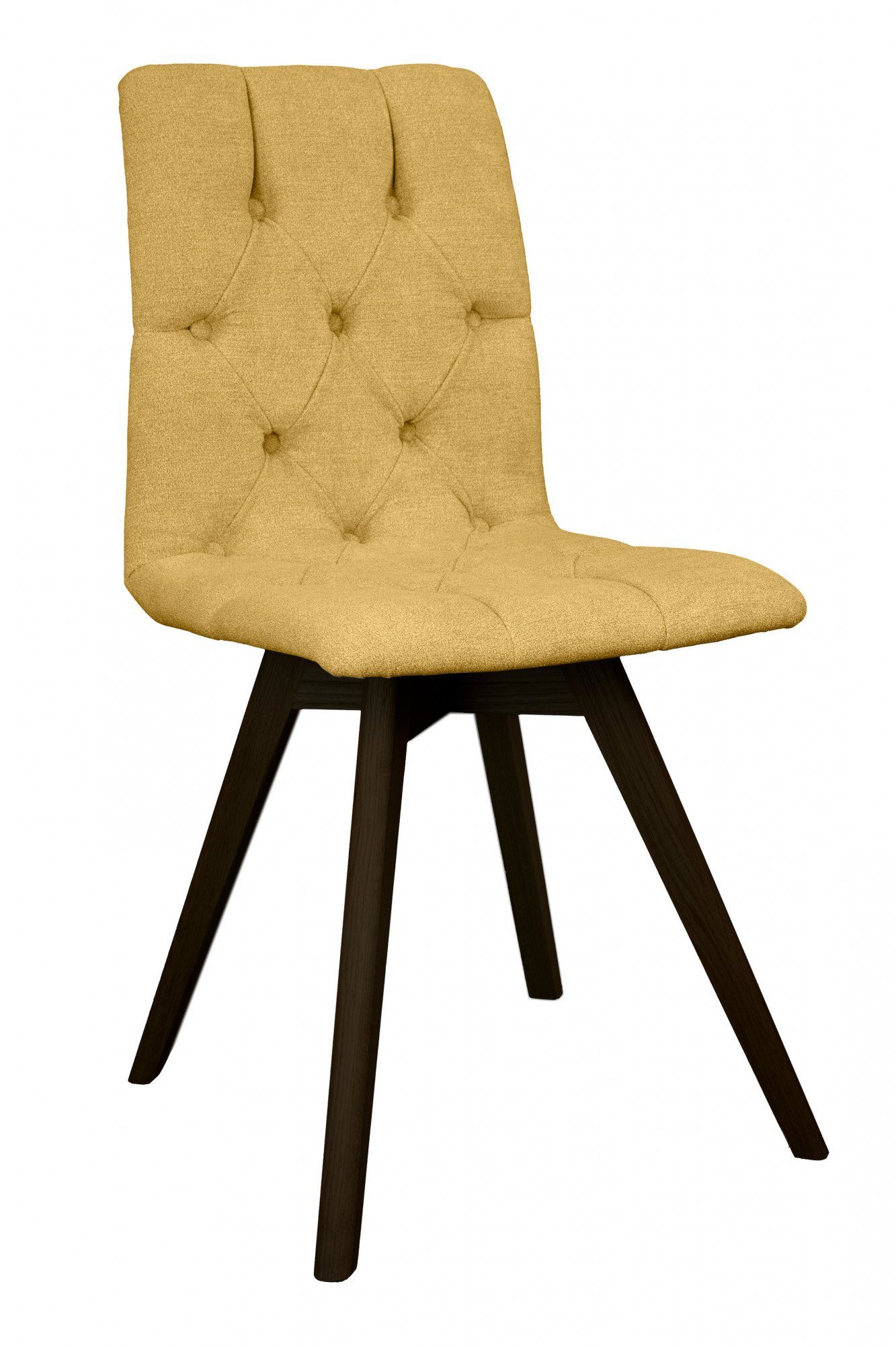 andas Eetkamerstoel Rania met massief houten poten (set, 2 stuks)