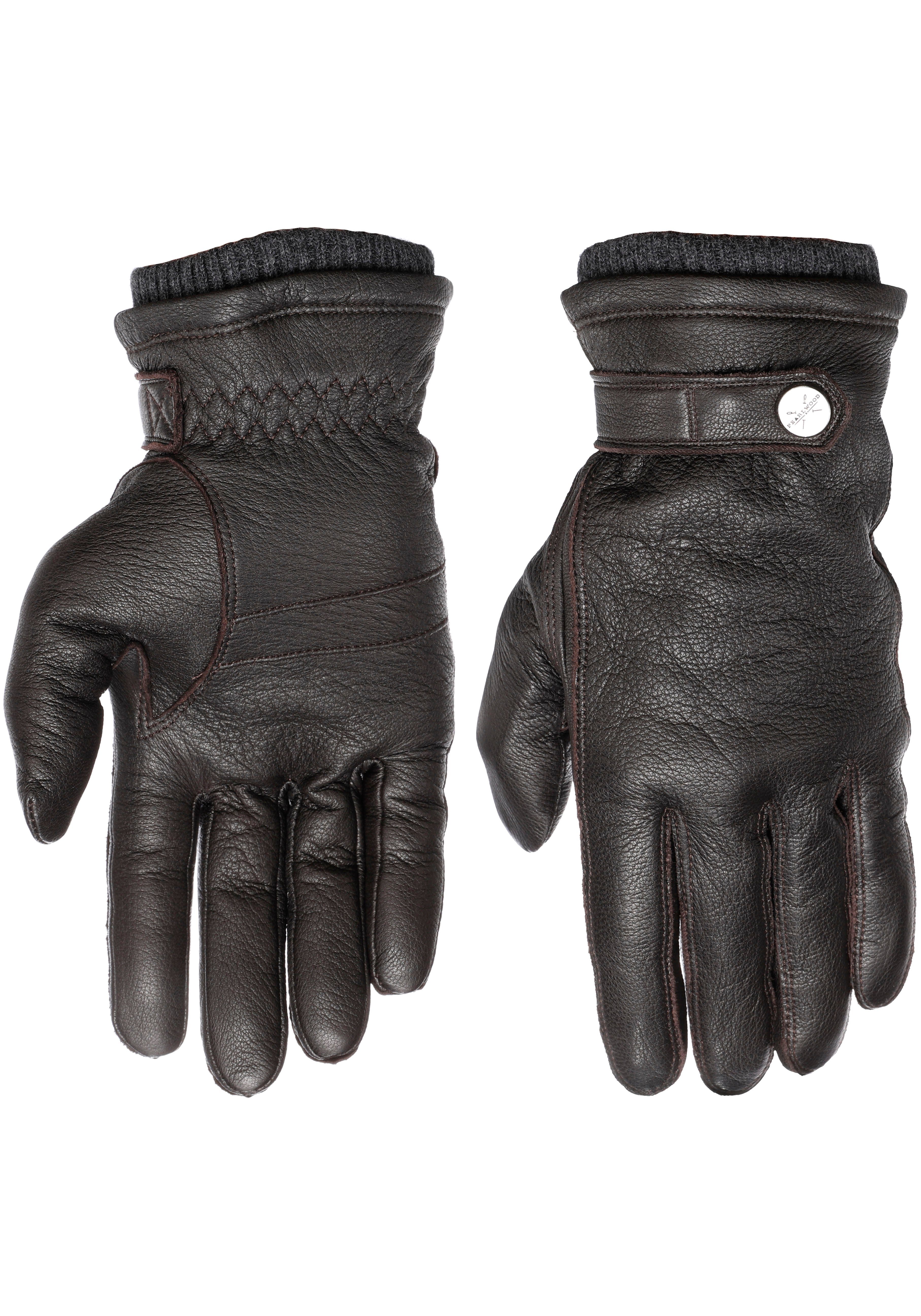 PEARLWOOD Leren handschoenen Freddie Ademend, temperatuurregulerend, wind- en waterafstotend heren handschoenen maat 8,5 bruin