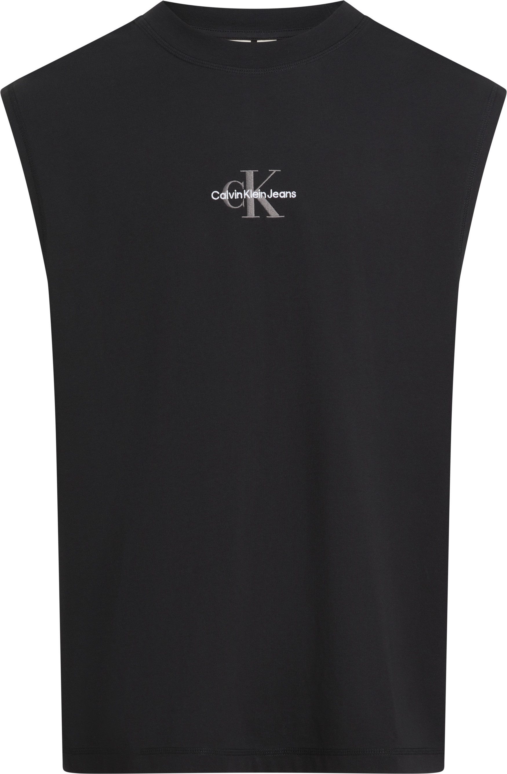 Calvin Klein Shirt met ronde hals MONOLOGO SLEEVELESS TEE