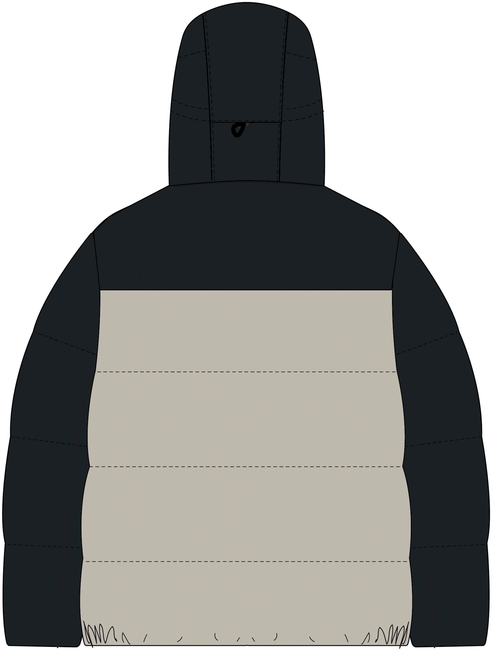 Calvin Klein Outdoorjack HOODED QUILT COLOR-BLOCK PUFFER