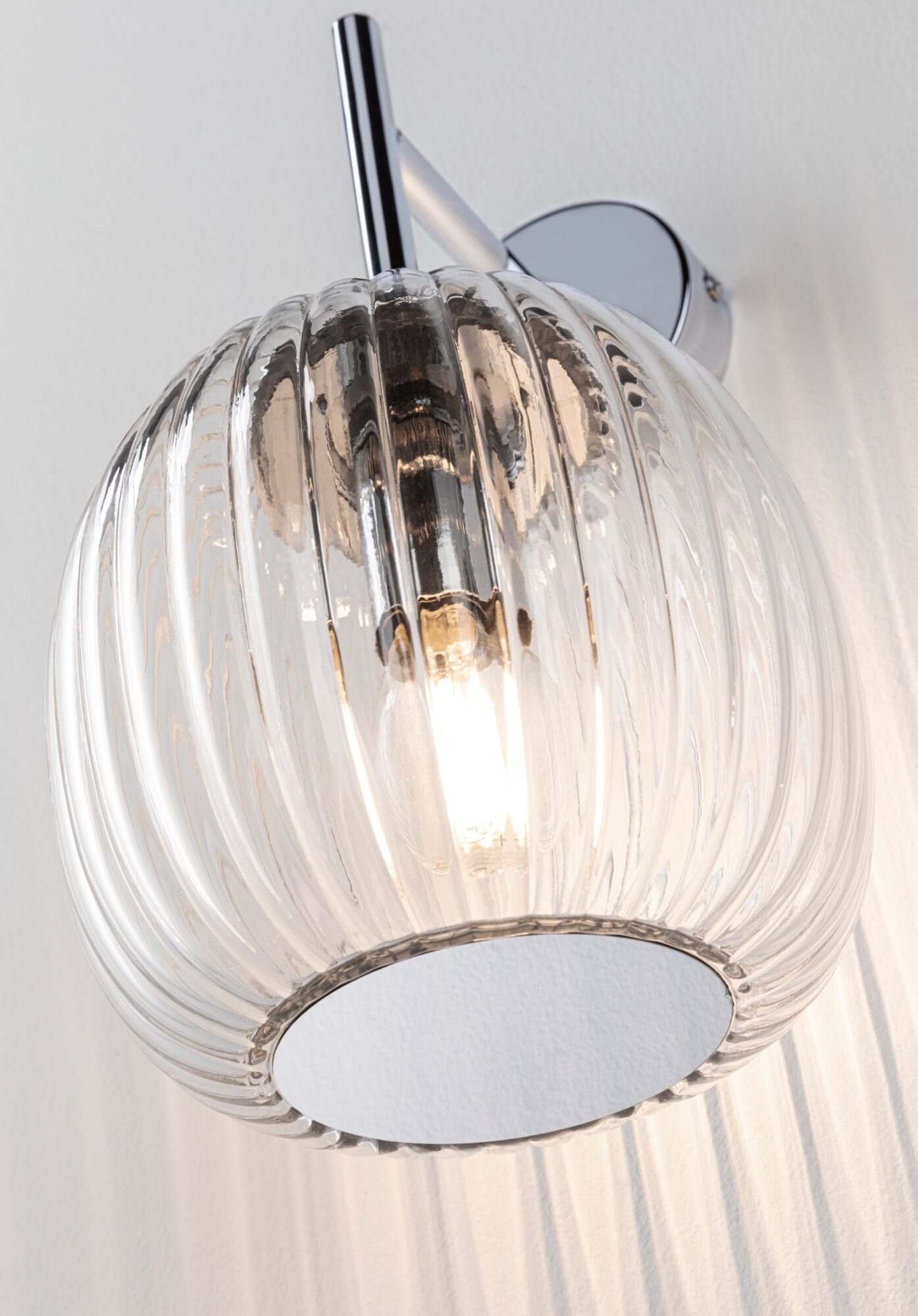 Paulmann Wandlamp Ruya IP44 E14 230V max. 20W Glas, Chroom (1 stuk)