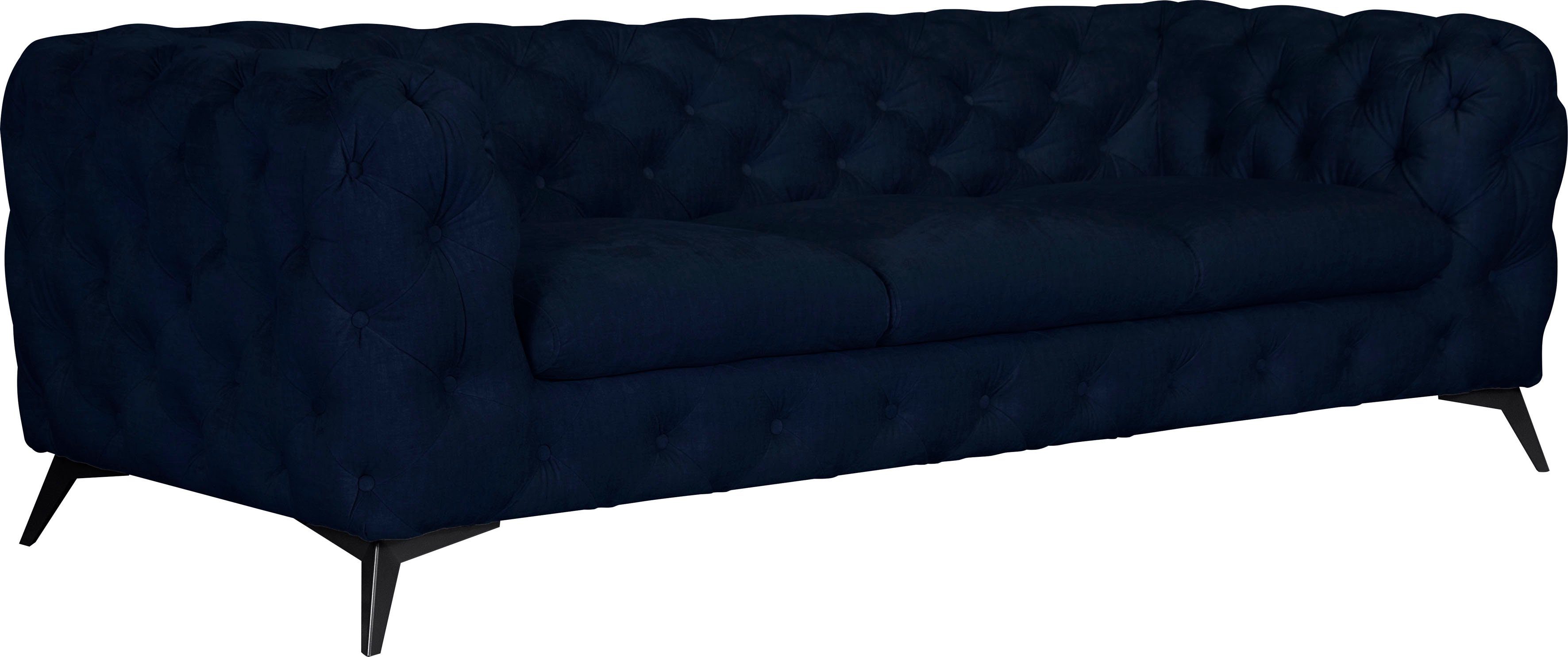 Leonique Chesterfield-bank Glynis luxueuze capitonnage, moderne chesterfield look, kleur van de poten ter keuze