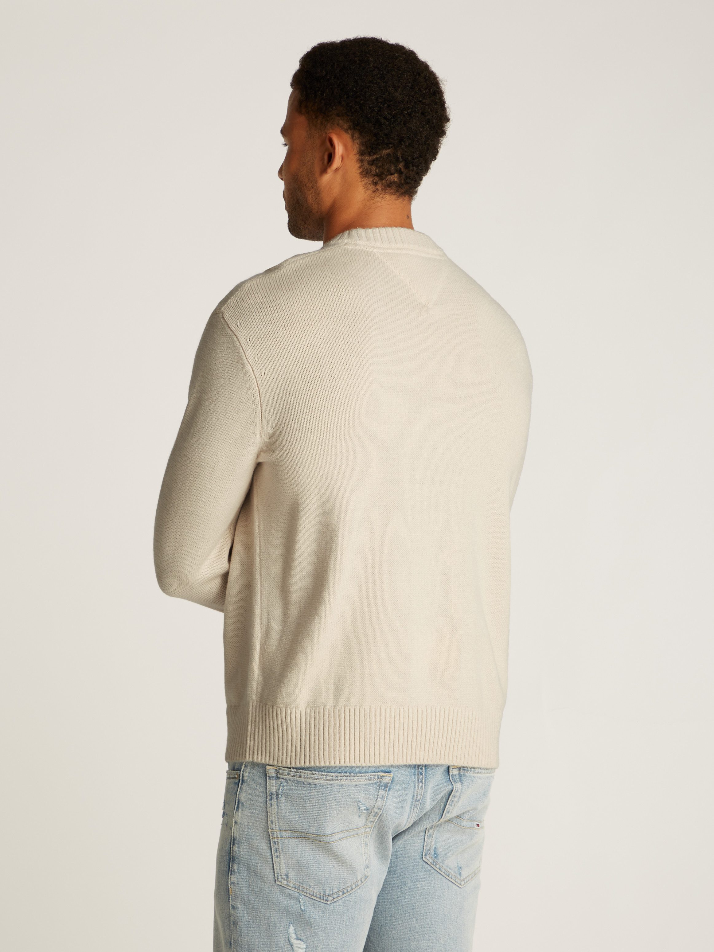 TOMMY JEANS Trui met ronde hals TJM REG VARSITY CREW SWEATER EXT