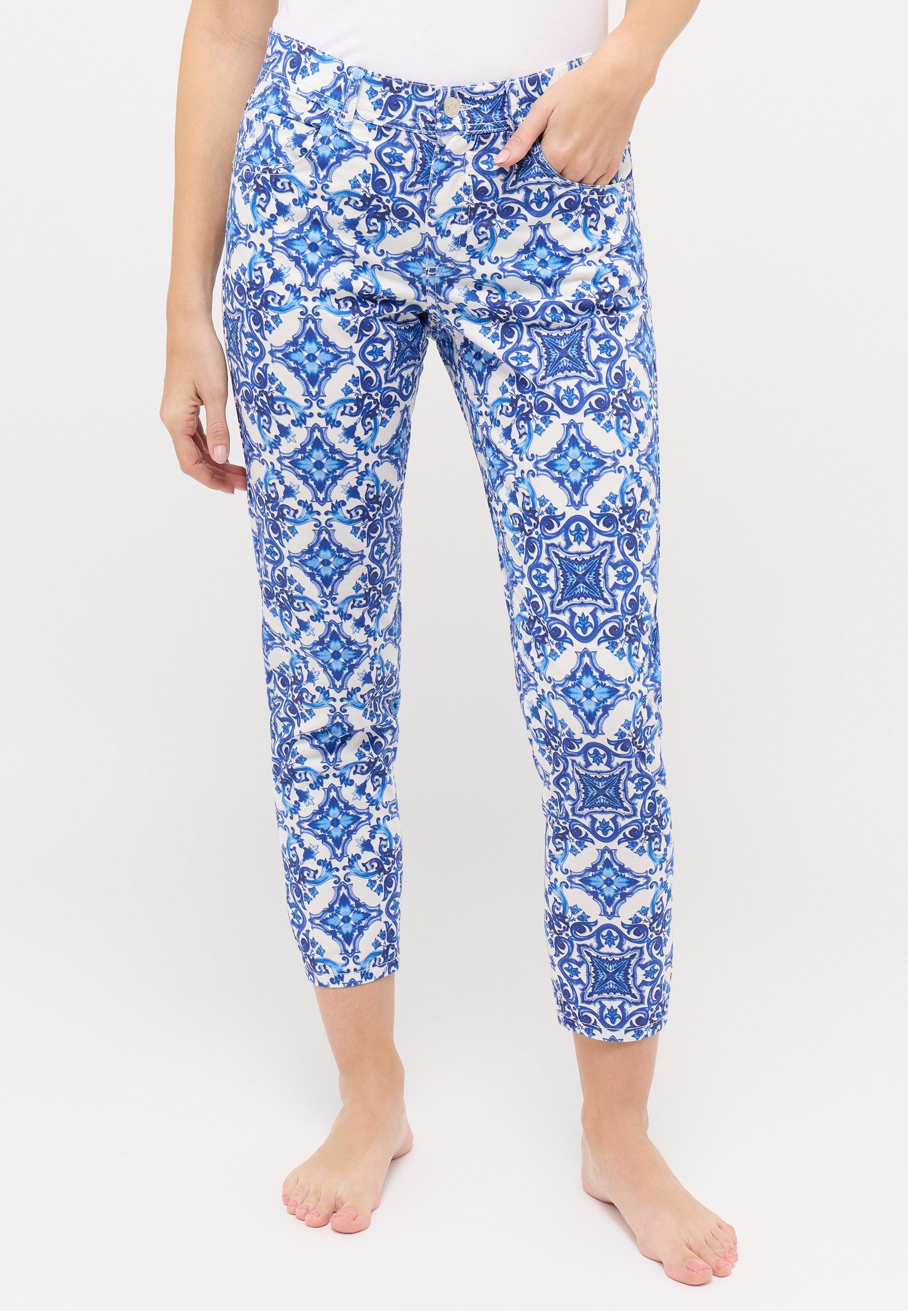 ANGELS 7/8 broek Ornella dames broeken maat 42 blauw