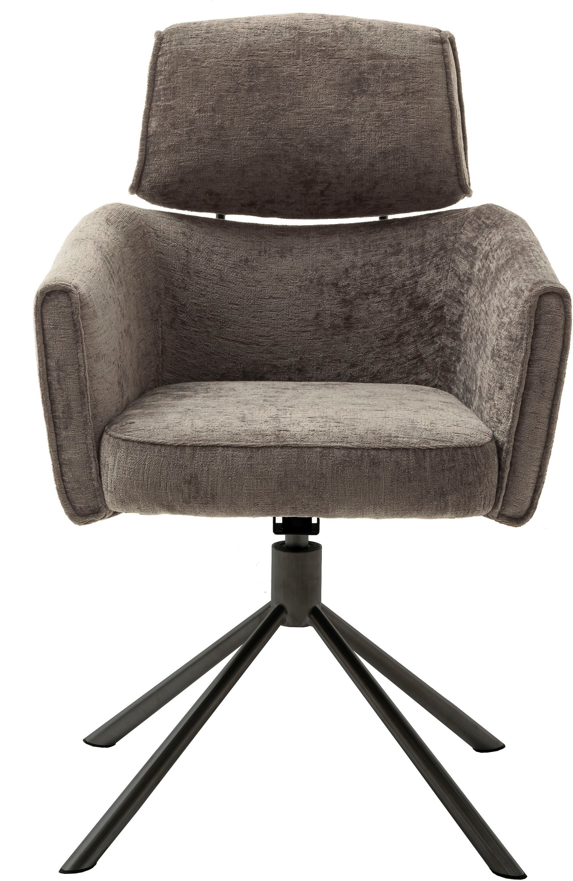 MCA furniture Eetkamerstoel Quebec (2-set), 360° draaibaar, pocketvering, zithoogte ca. 51 cm (set, 2 stuks)