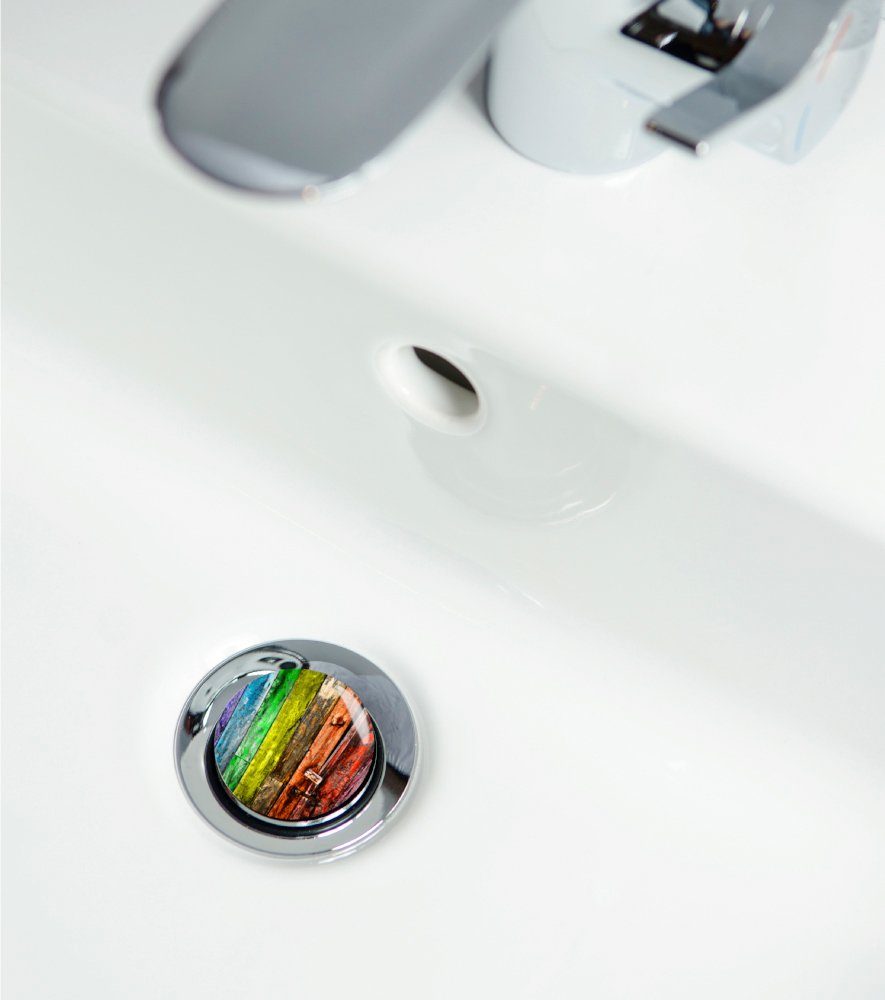 Sanilo Set badkameraccessoires Rainbow bestaand uit toiletzitting, badmat en wastafelplug (complete set, 3-delig)