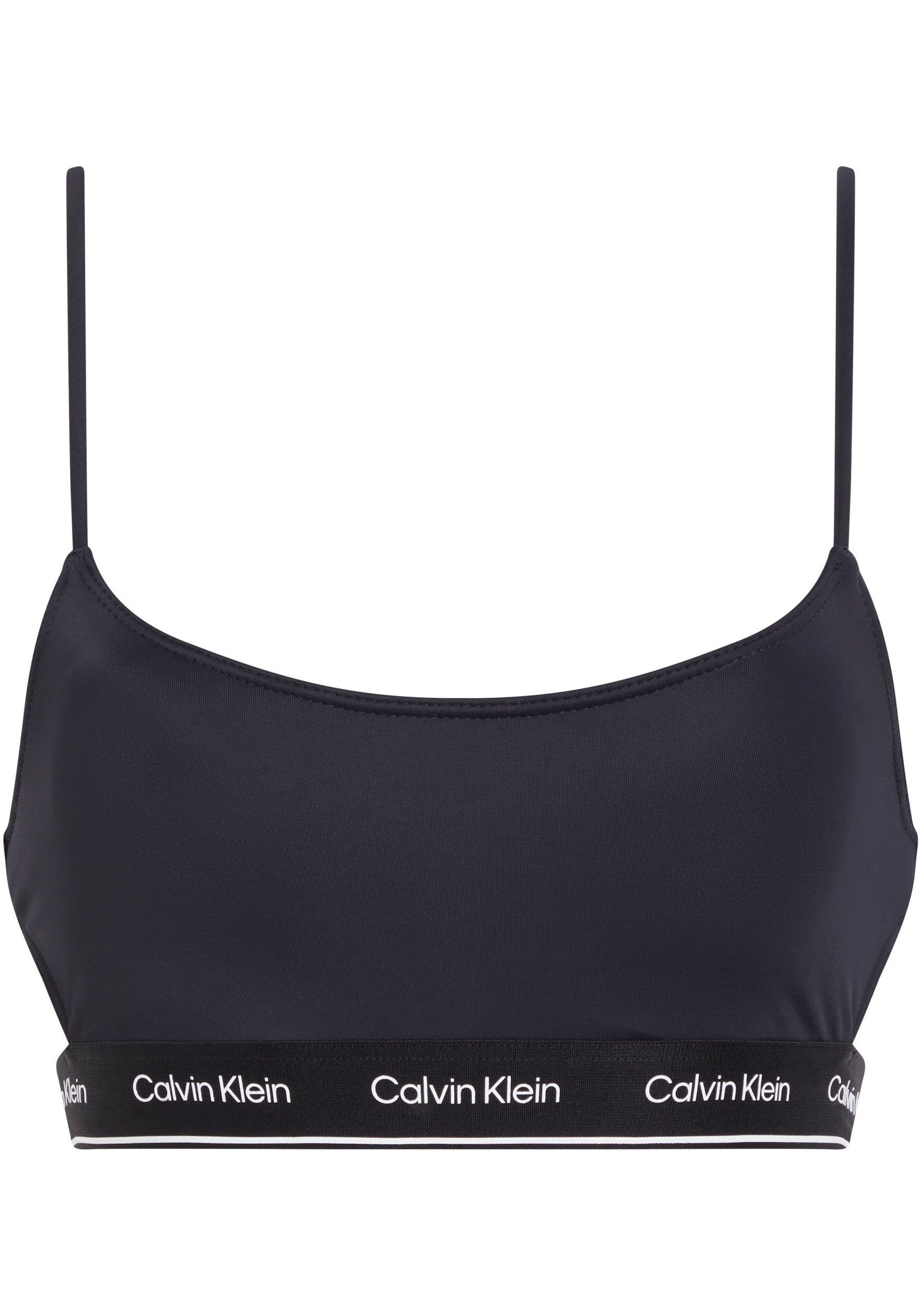 Calvin Klein Swimwear Bandeau-bikinitop BRALETTE-RP met uitsparingen aan de zijkant