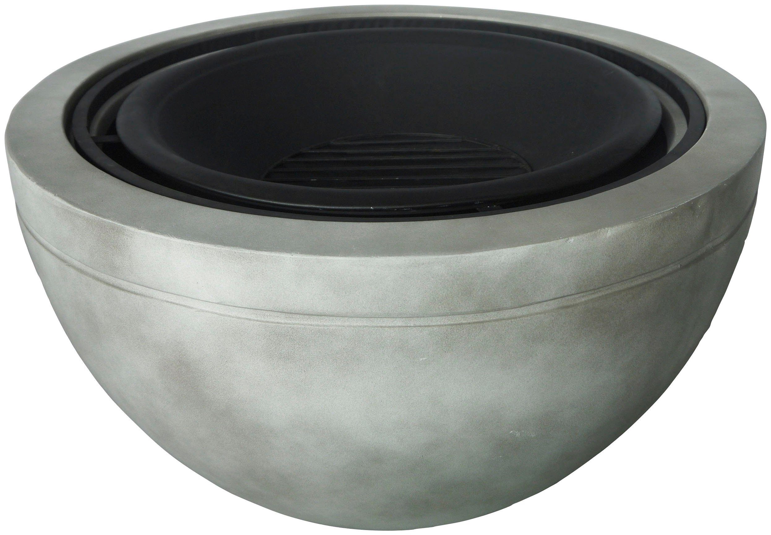 Buschbeck Vuurschaal Madrid 60 grijs ØxH: 60x51 cm, met grillfunctie