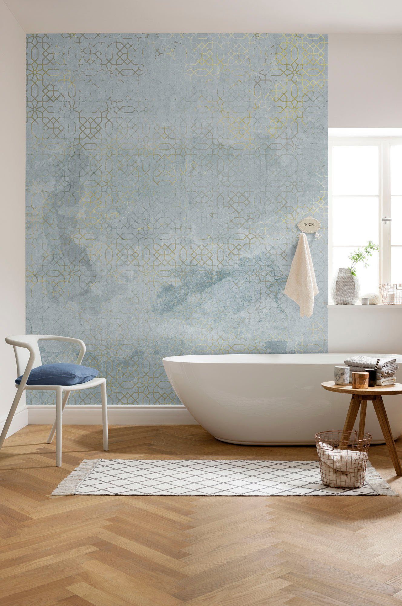 Komar Vliesbehang Digitale print vlies - Jaunty Jewels - Afmeting 200 x 250 cm (1 stuk)