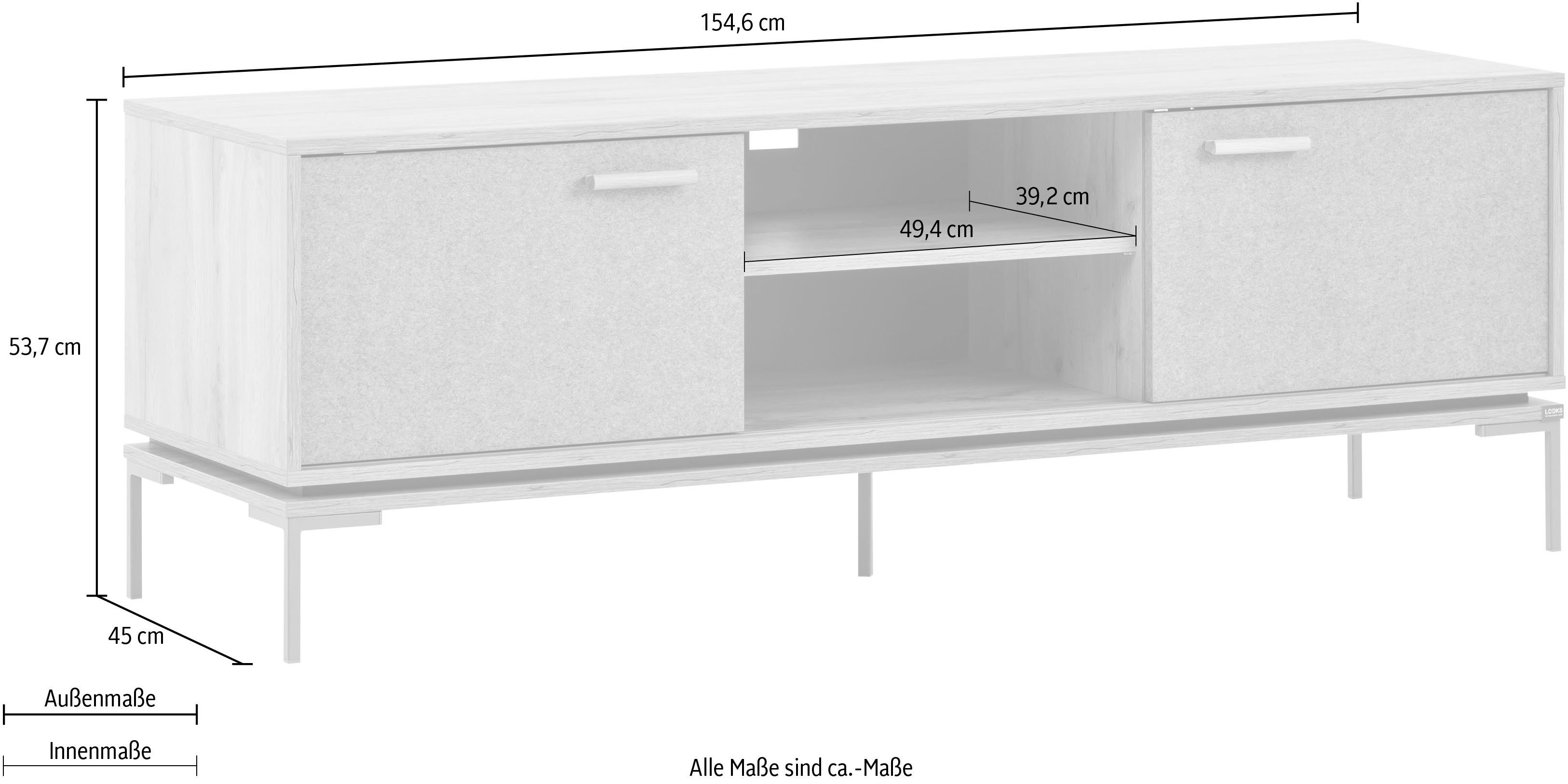 LOOKS BY WOLFGANG JOOP Tv-meubel Looks Breedte 154,6 cm