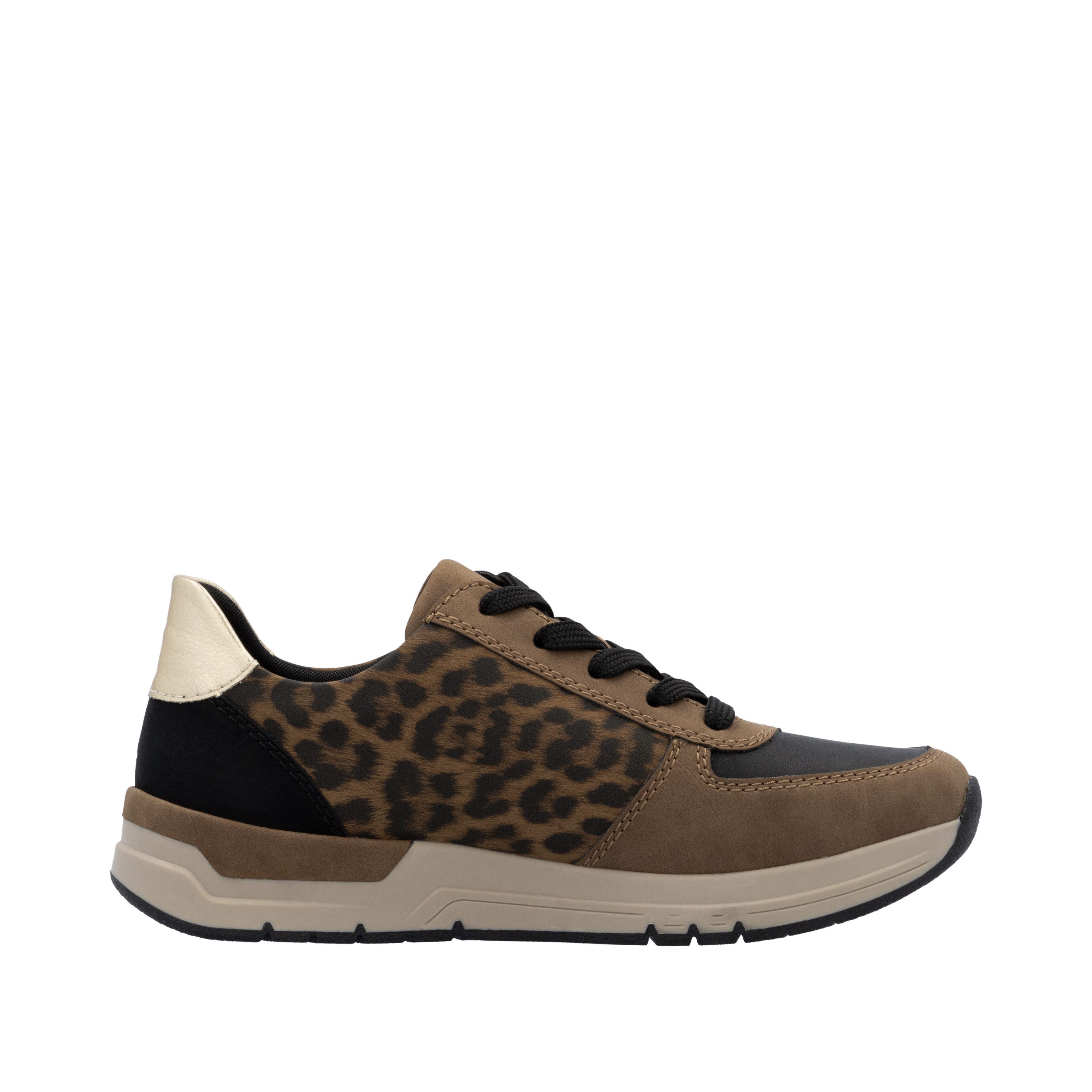 Rieker Sneakers , vrijetijdsschoen, veterschoen, halfschoen met modieuze accenten