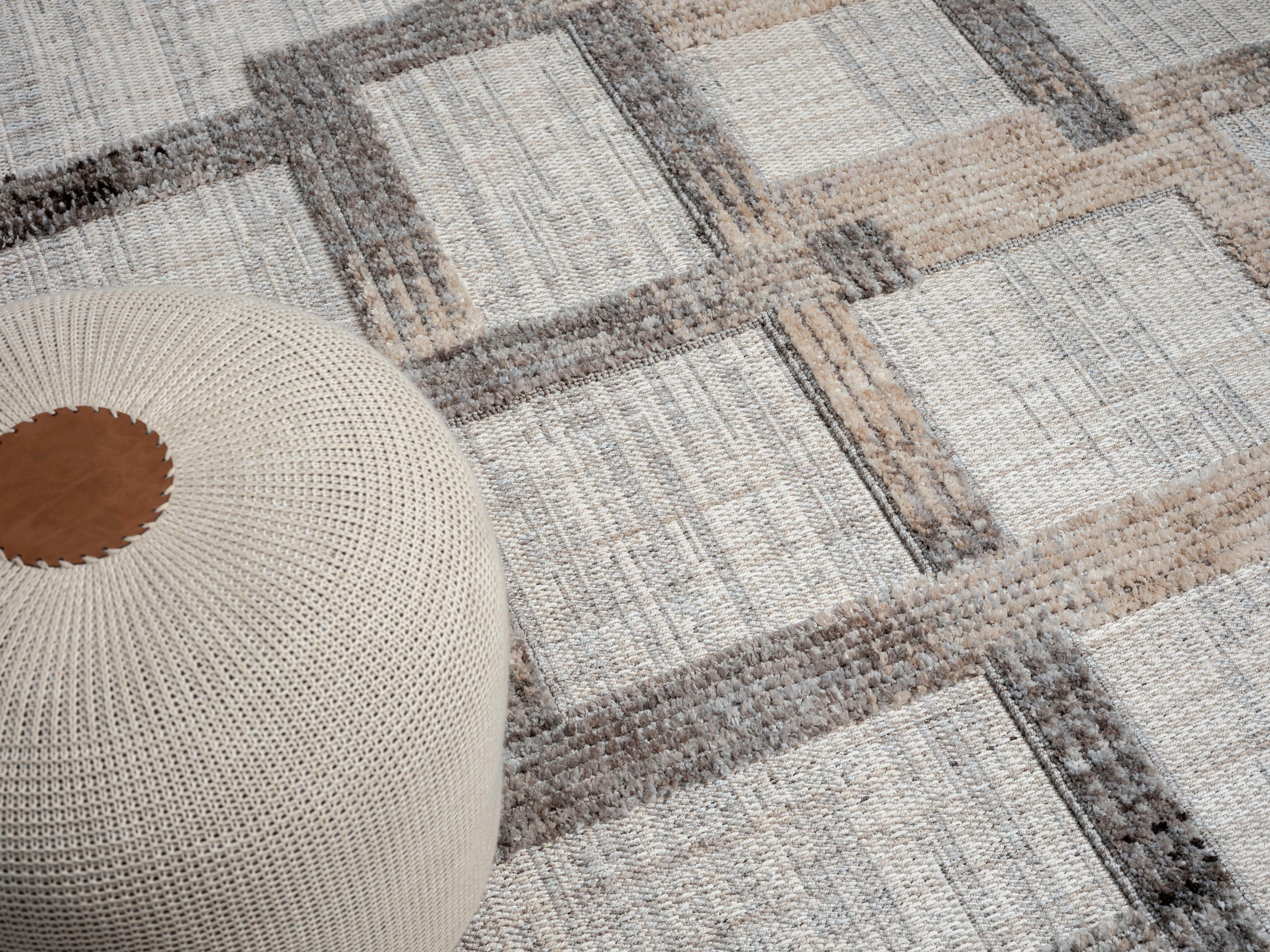 Myflair Möbel & Accessoires Vloerkleed Balania Kortpolig, met hoog-laag effect, bijzonder zacht door microvezel