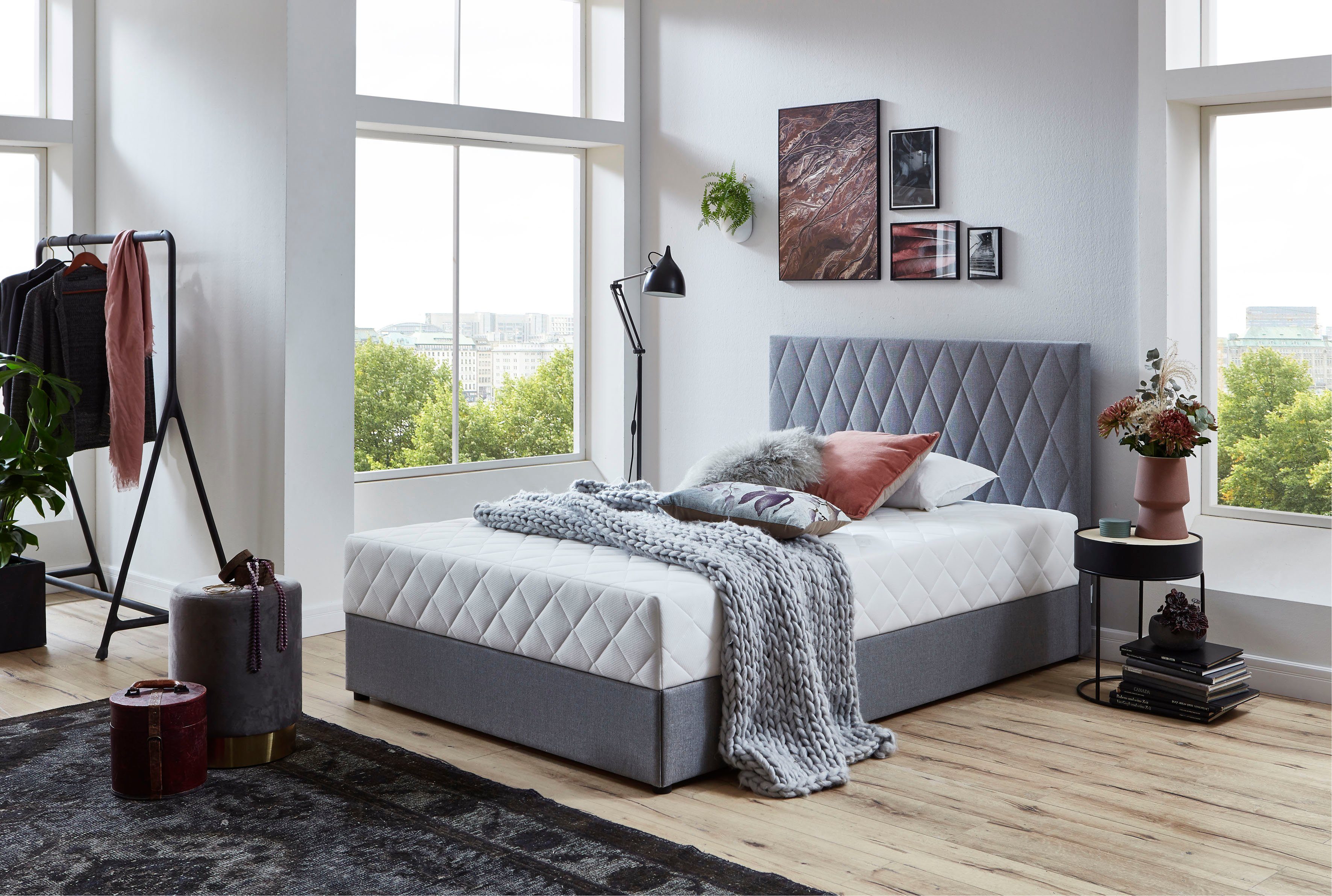 ATLANTIC home collection boxspring met bedkist