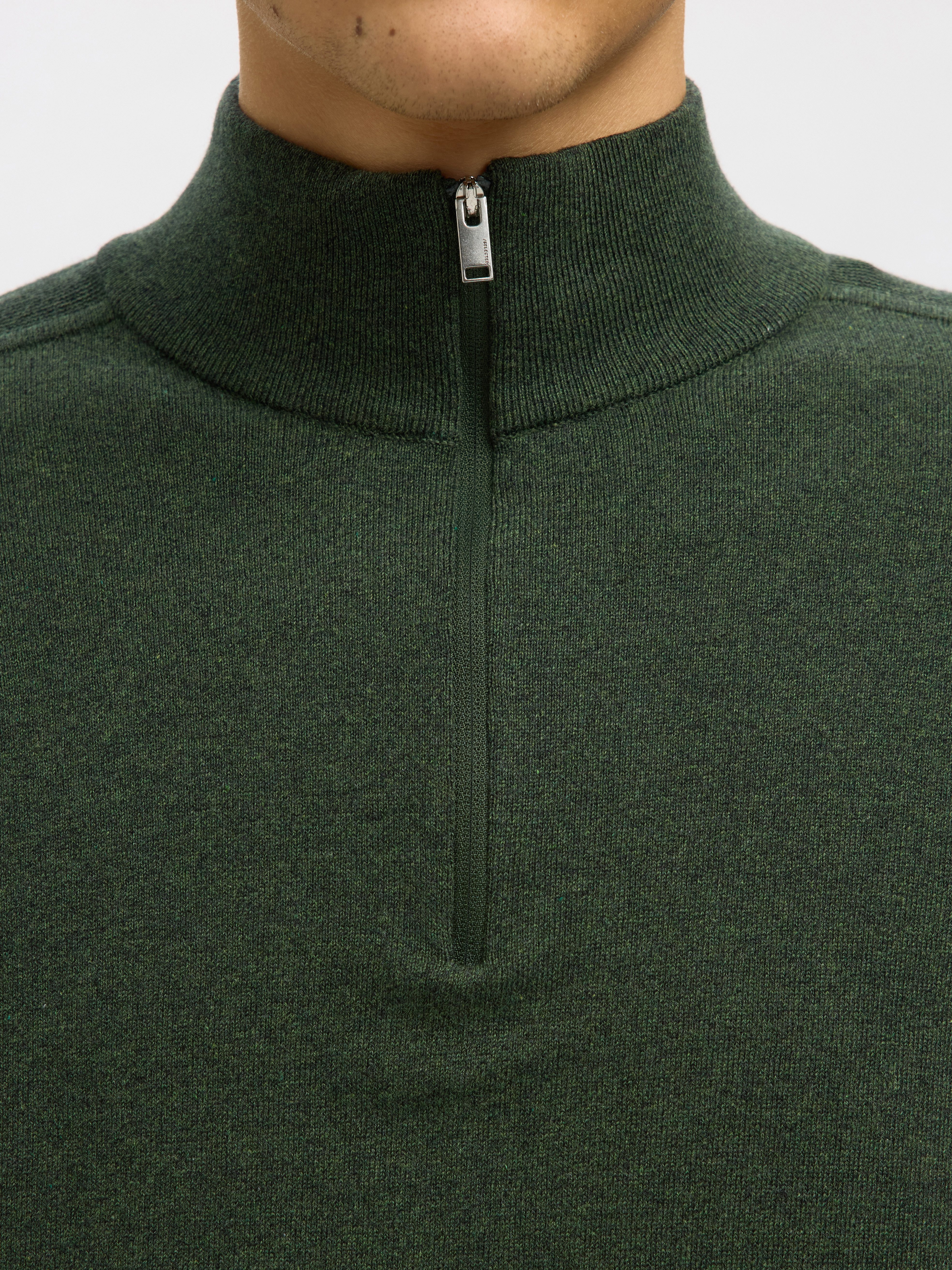 SELECTED HOMME Schipperstrui SLHBERG HALF ZIP CARDIGAN NOOS