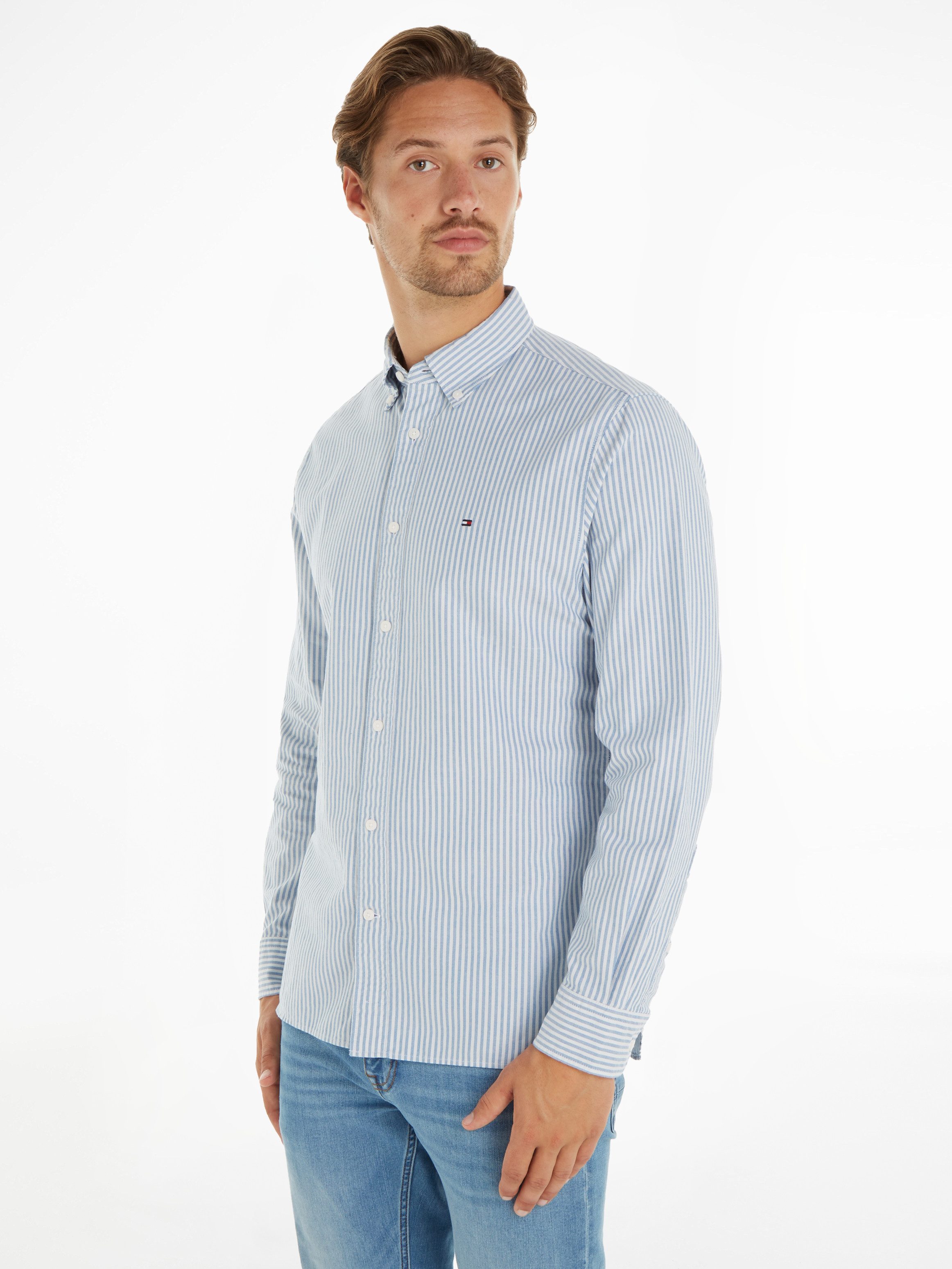 Tommy Hilfiger Overhemd met lange mouwen HERITAGE OXFORD STRIPE RF SHIRT