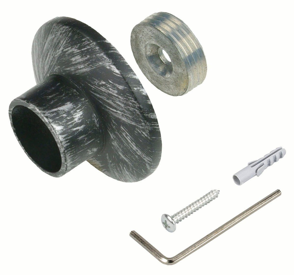 Liedeco Gordijnroedehouder Wandsteun, wandhouder voor gordijnroedes 16 mm "Esperanca" (1 stuk)