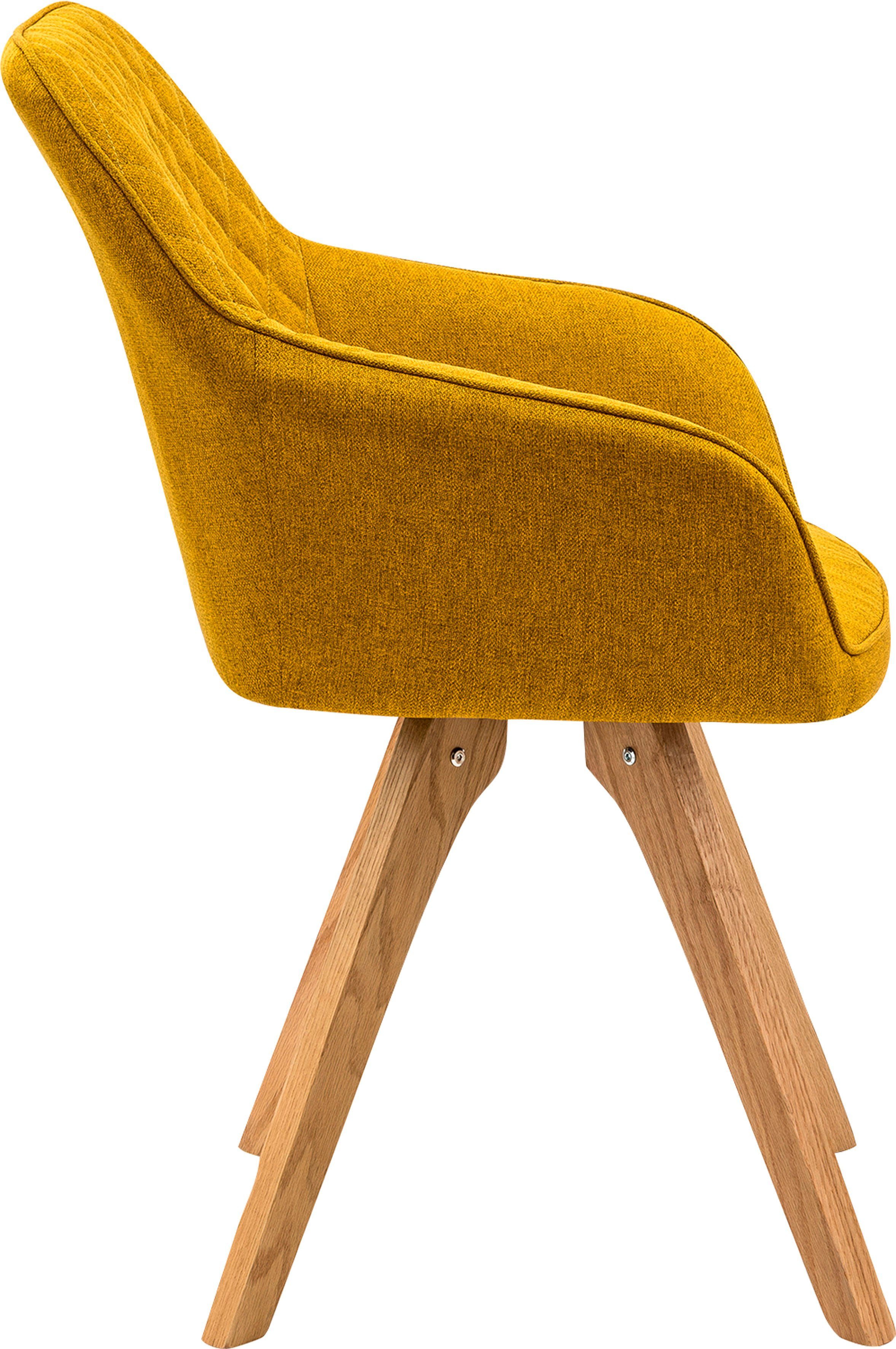 SalesFever Eethoek bestaand uit 4 moderne beklede stoelen en een 180 cm brede tafel (set, 5-delig)