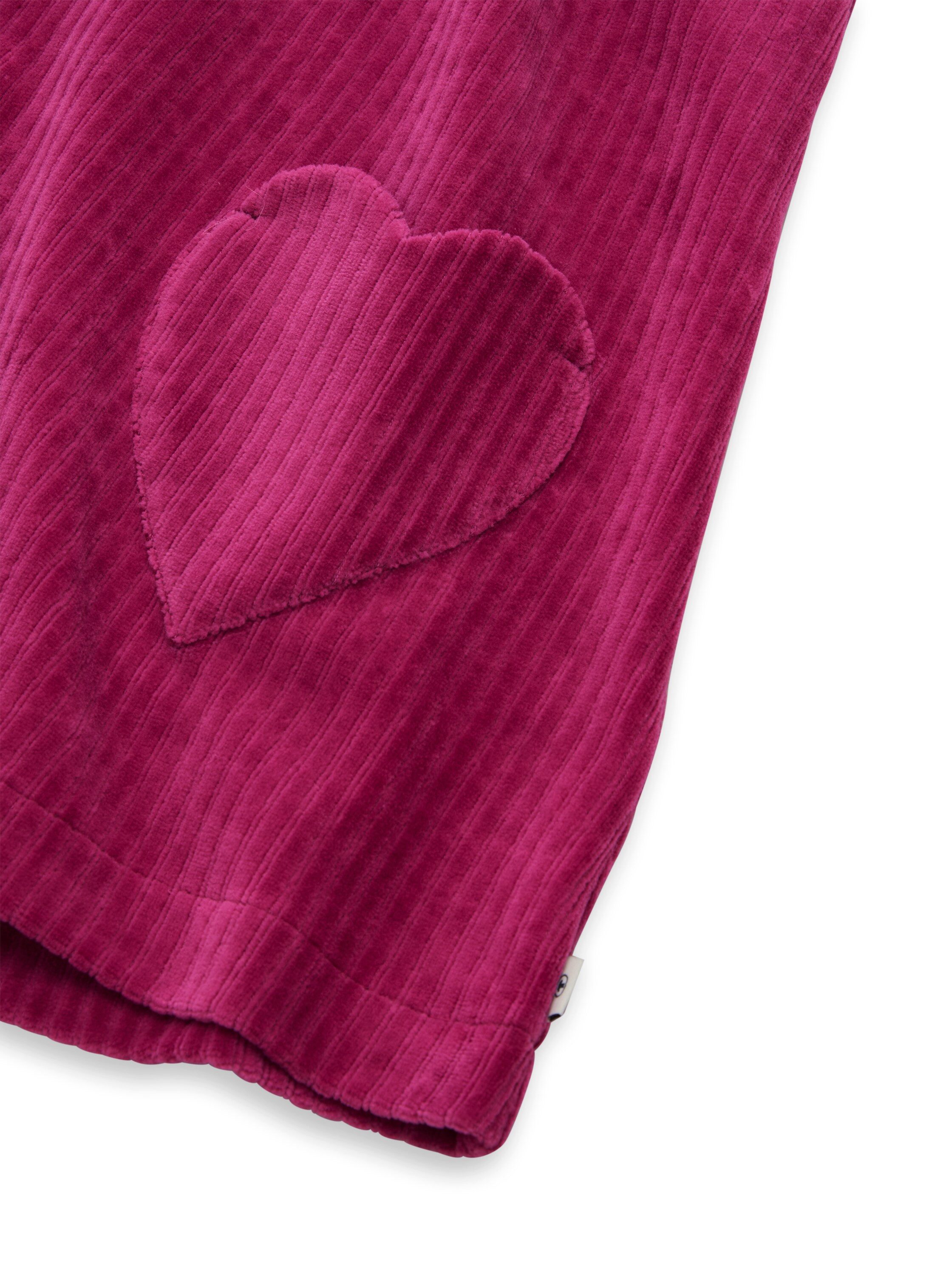 Tom Tailor Jurk met bandjes met hart-zakken en op fluweel-cord