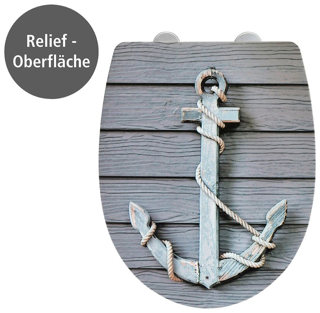 WENKO Rope mit Relief toiletzitting