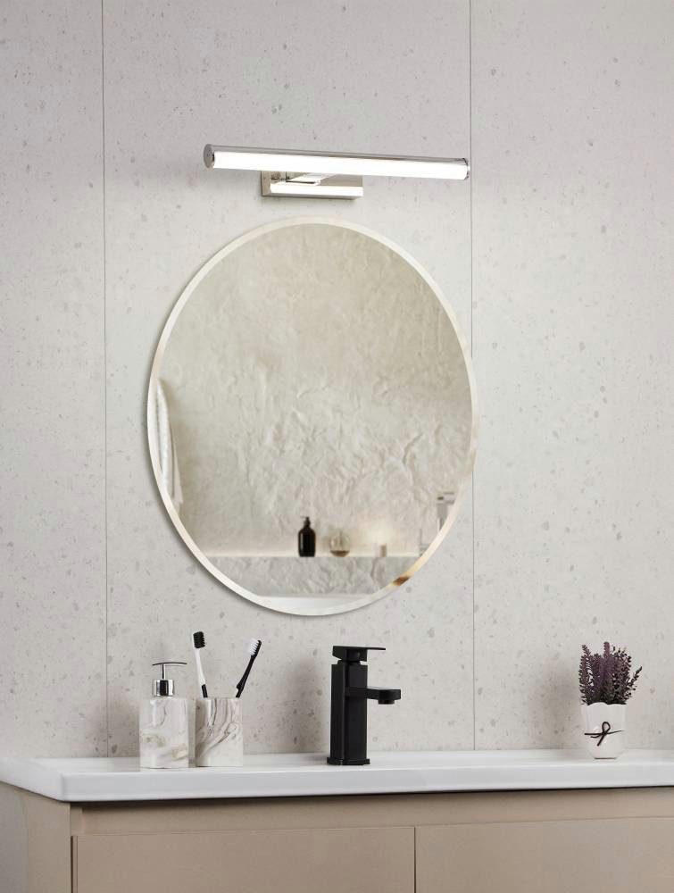 EGLO Wandlamp VADUMI spiegel lamp, badkamer lamp, LED, chroom, wit, IP44