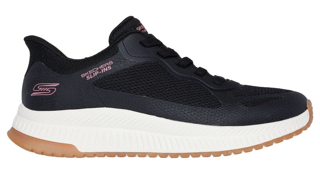 Skechers Slip-on sneakers BOBS SQUAD 4 Slippers, vrijetijdsschoen, lage schoen met memory foam