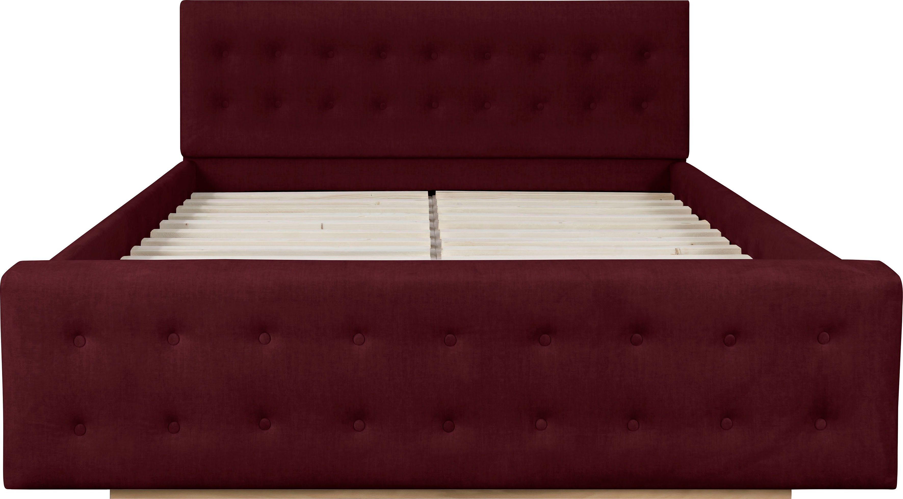 Home affaire Gestoffeerd bed Vaine in 5 breedten, ook in lengte 220 cm, incl. lattenrol