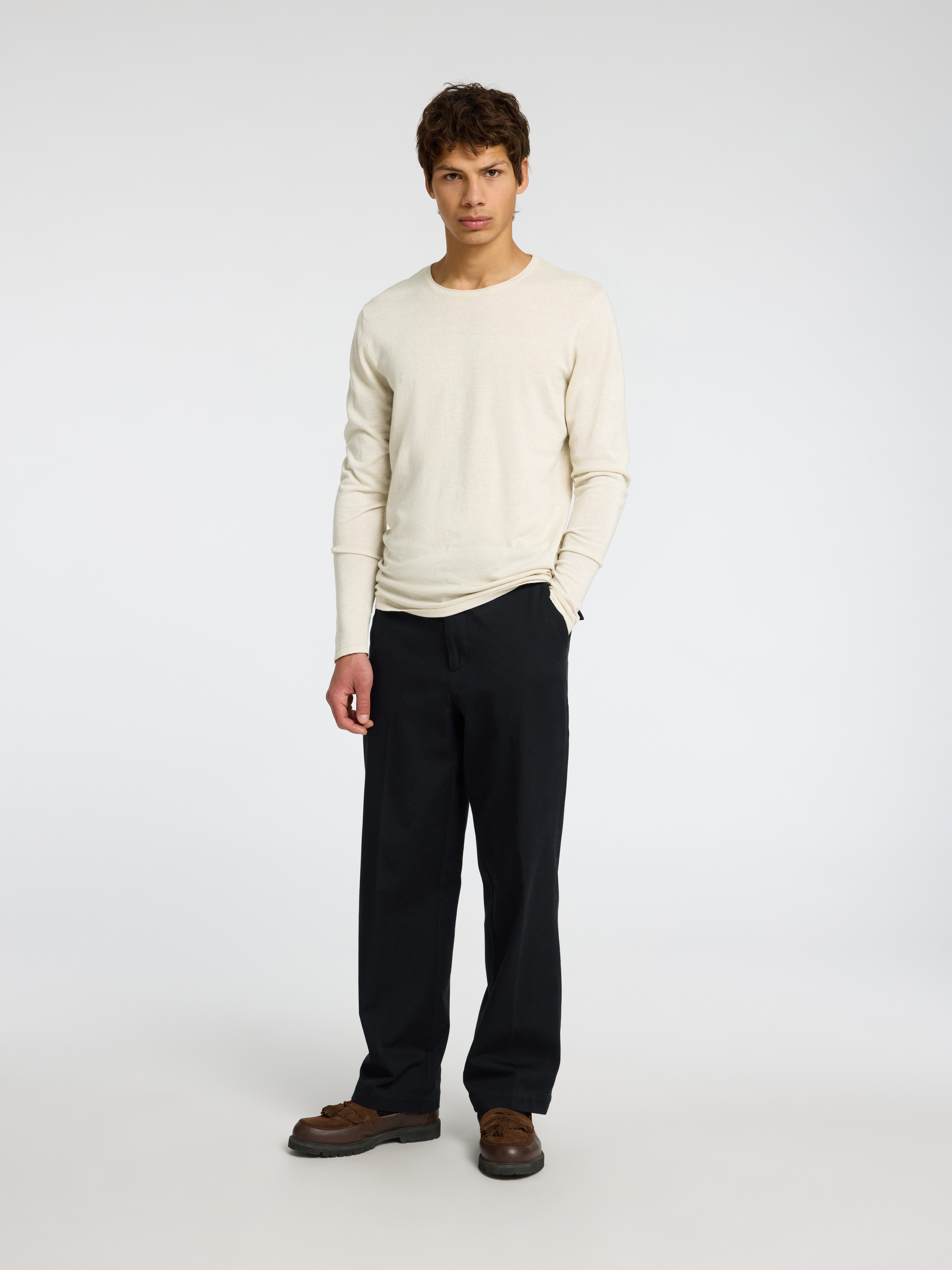 SELECTED HOMME Trui met ronde hals ROME KNIT
