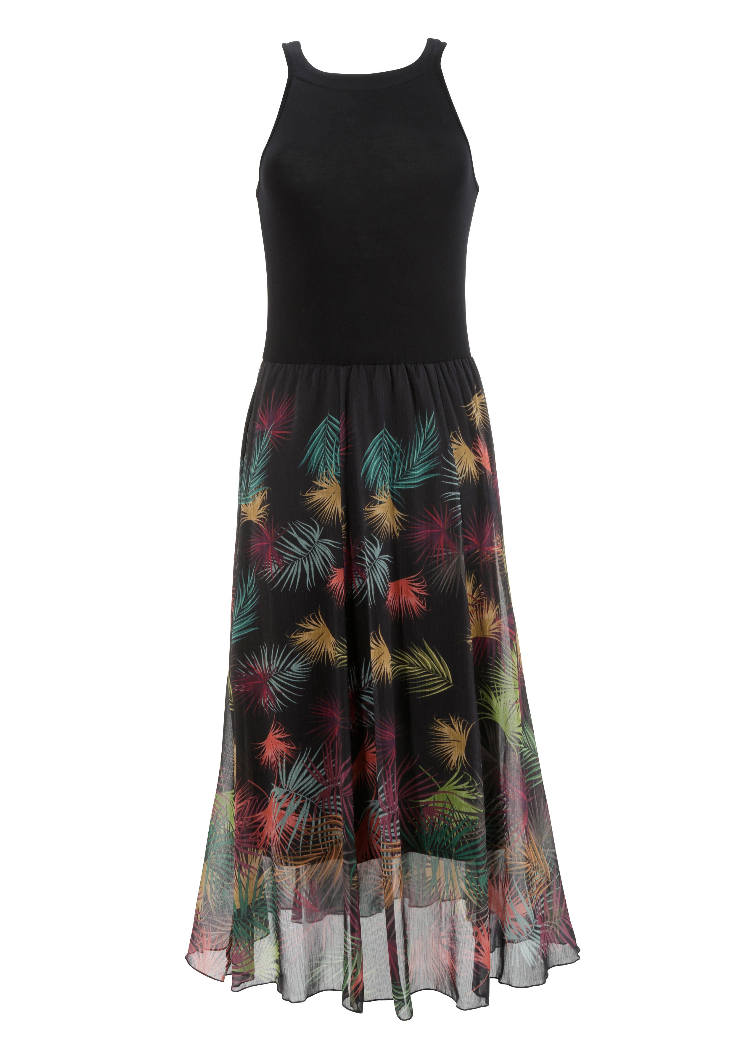 Aniston SELECTED Zomerjurk met veelkleurig bladdessin