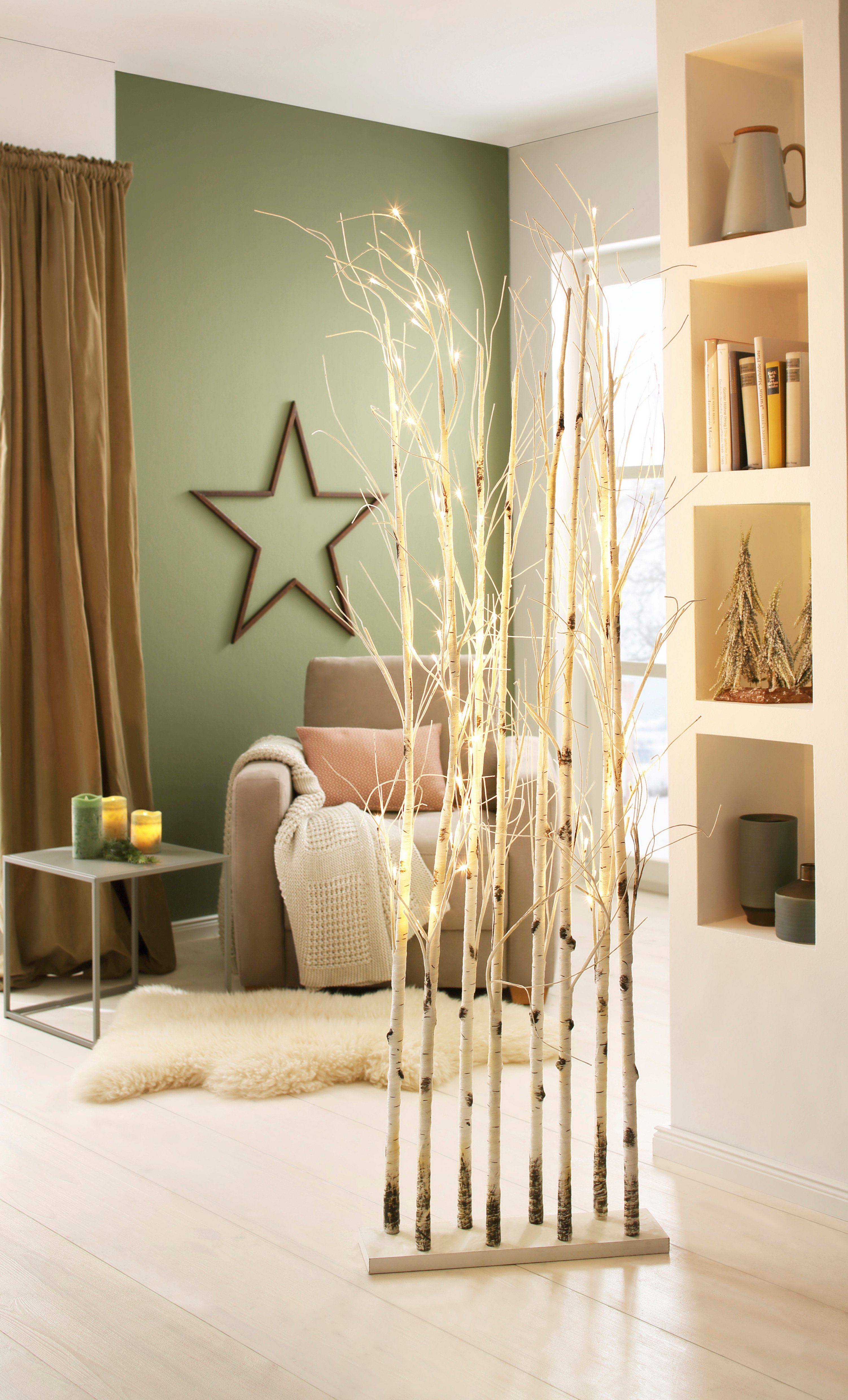 Myflair Möbel & Accessoires Deco-boom Divid, met verlichting Roomdivider met talrijke warm witte leds