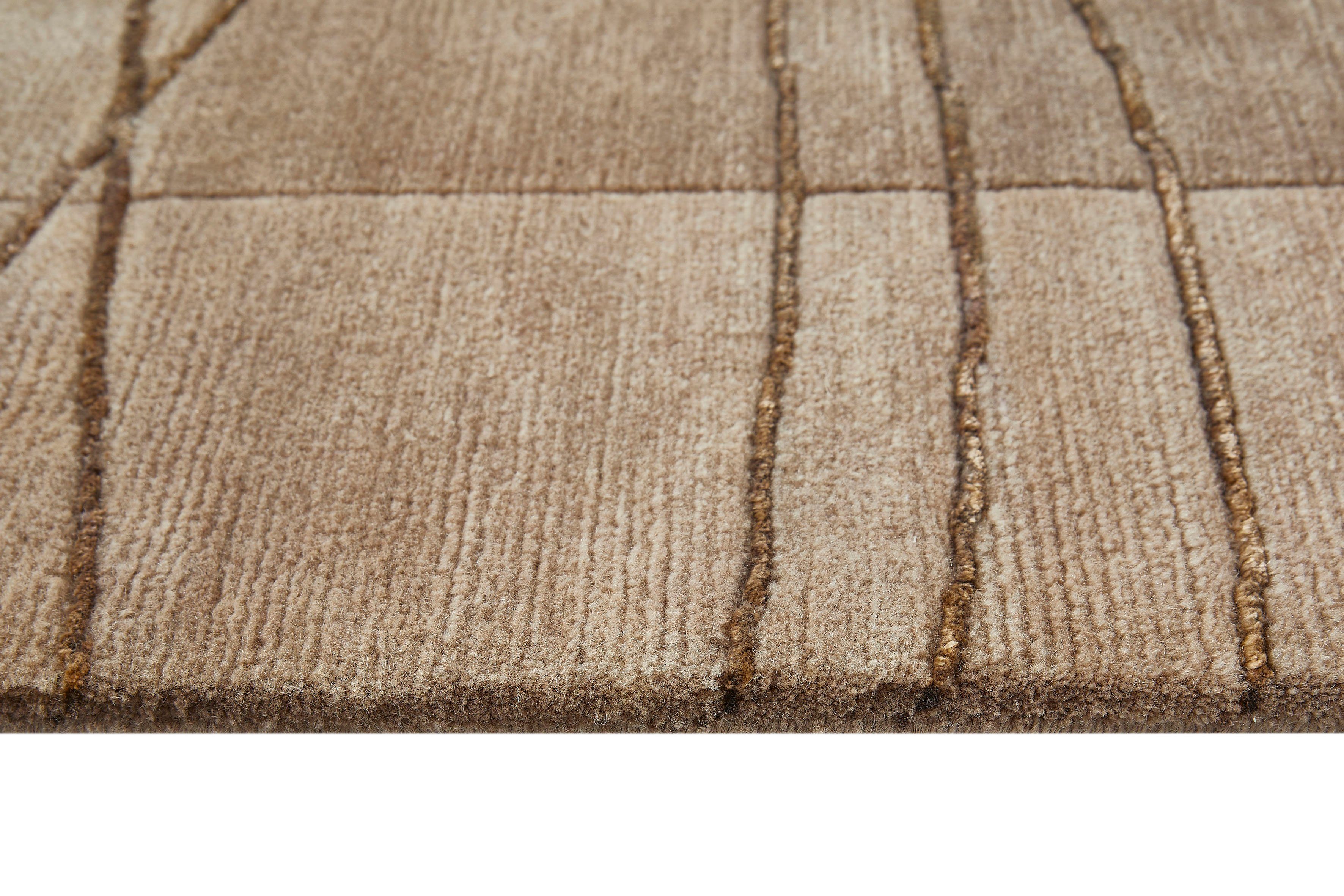 LUXOR living Wollen kleed LINEO Nepal tapijt, 100% wol, handgeknoopt, met bies