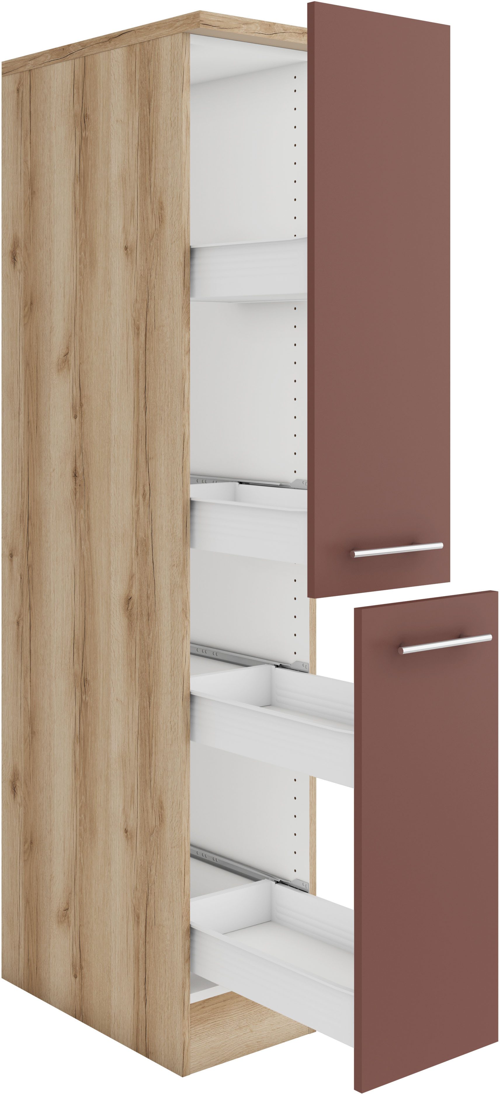 OPTIFIT Apothekerskast Bella Breedte 30 cm, hoogte 174,4 cm, 2 uittrekken