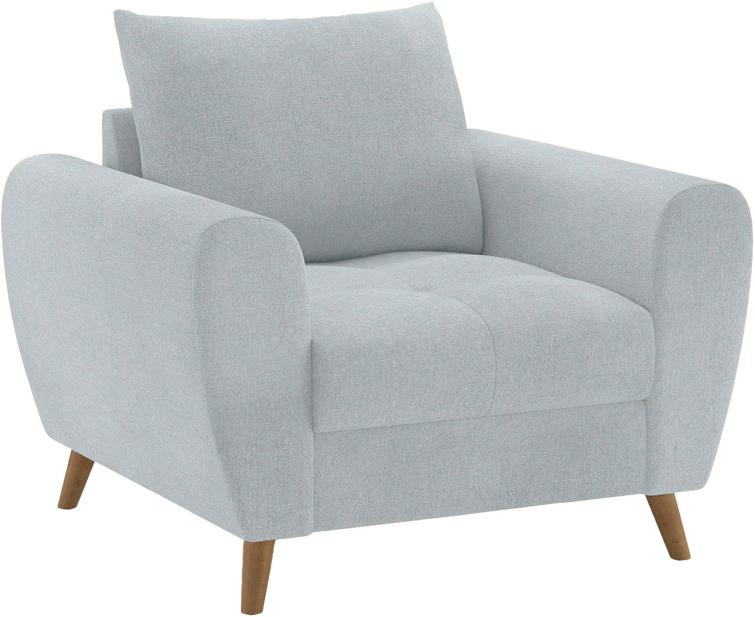 Mr. Couch Fauteuil Blackburn II Passend bij de set, met koudschuimvering tot 140 kg belastbaar fauteuils grijs