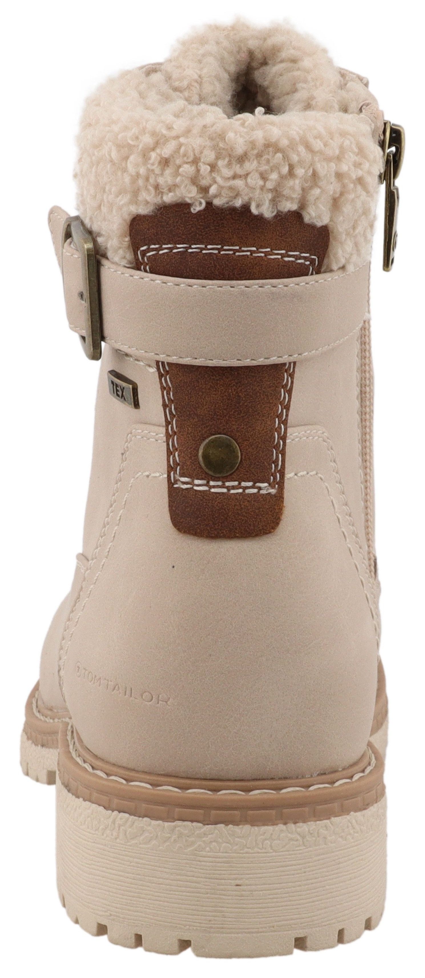 Tom Tailor Winterlaarzen Werkschoenen, hiking boot met blokhak