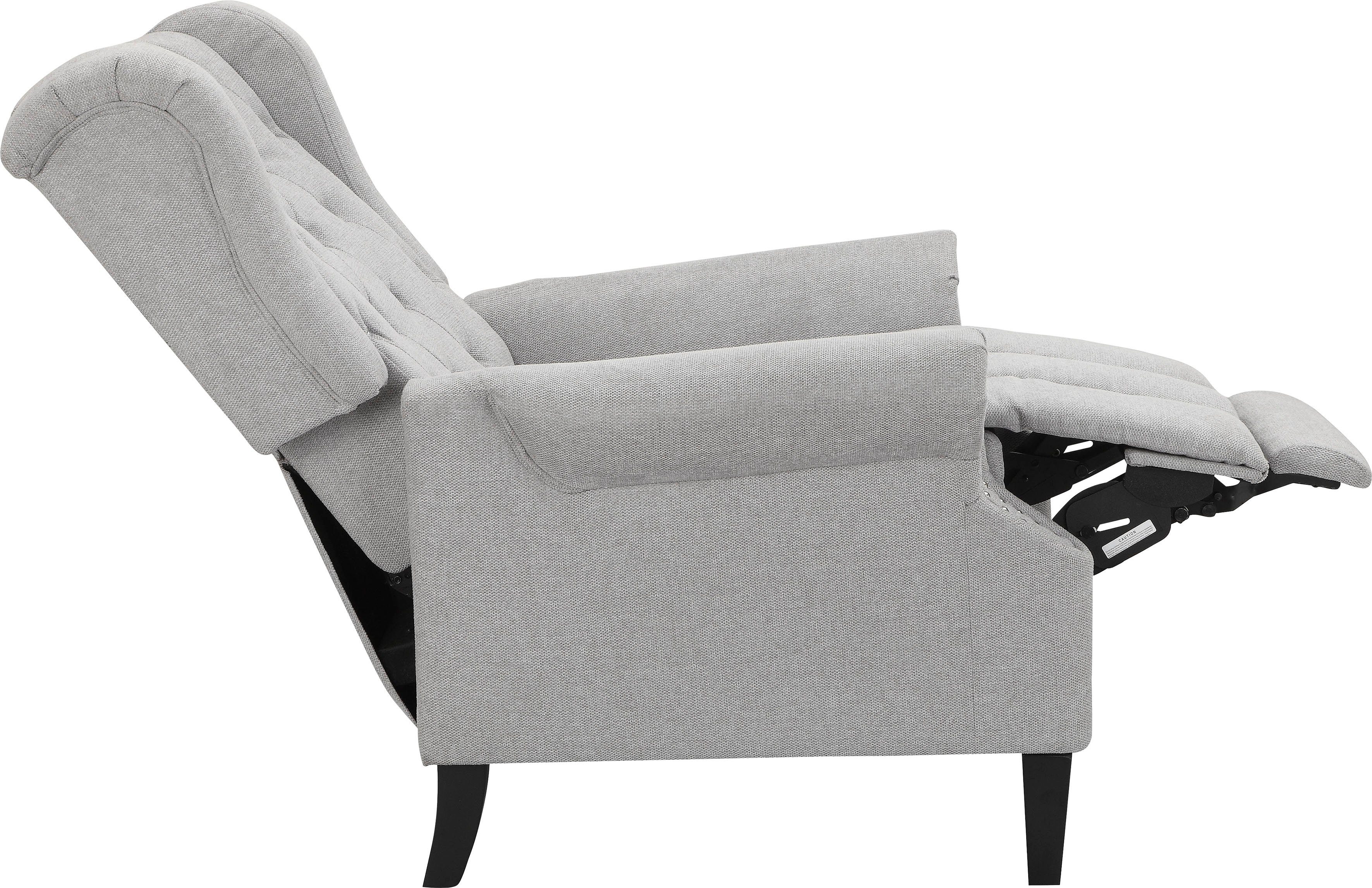 Leonique Oorfauteuil Childebert met verstelling, zacht verdikte zitting en rugleuning, zithoogte 49,5 cm (1 stuk)