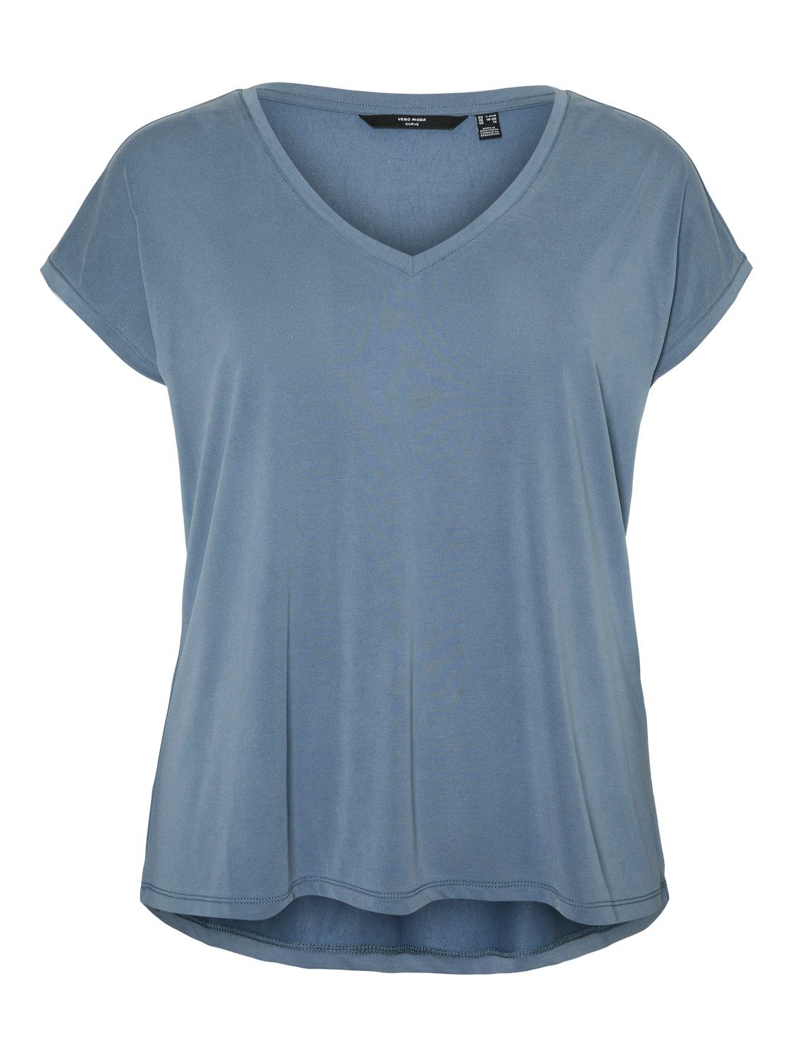 Vero Moda Curve Shirt met V-hals VMFILLI SS V-NECK TEE GA CURVE