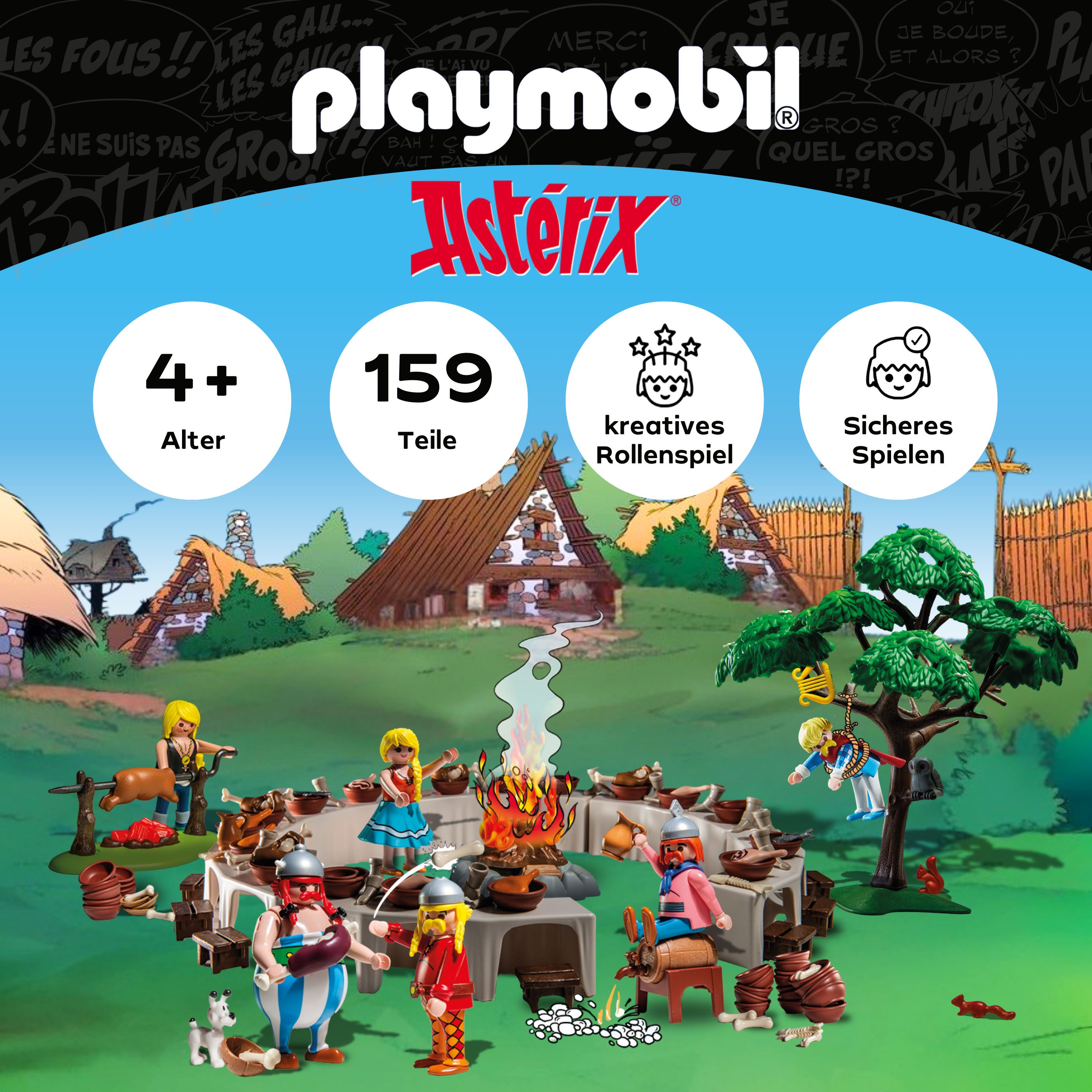 Playmobil® Constructie-speelset Asterix: Het Dorpsbanket (71827), Playmobil Asterix (159-delig)
