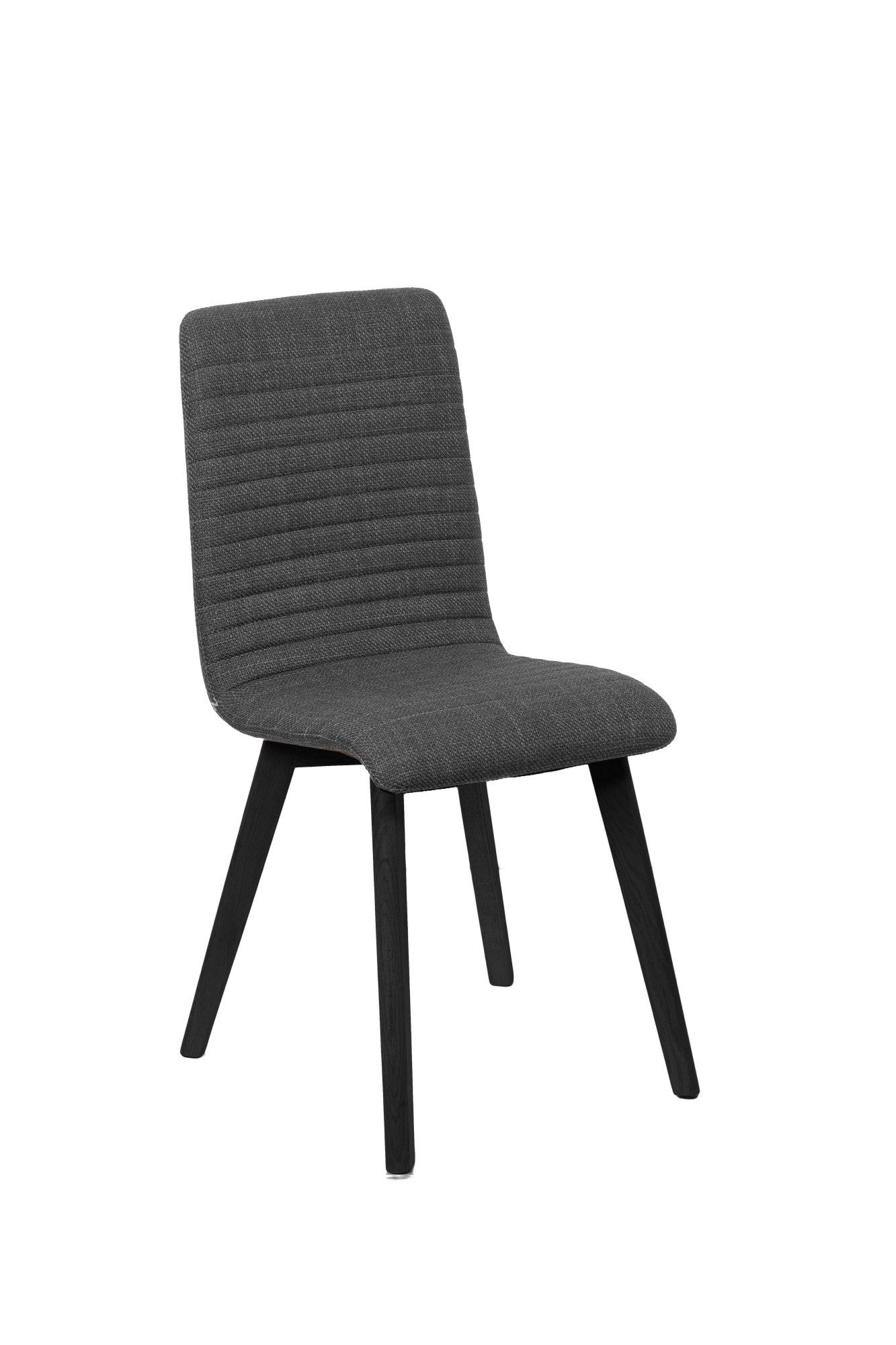 Home affaire Stoel met 4 poten Arosa eettafelstoel, gestoffeerde stoel, keukenstoel, eetstoel 2-delige set, poten van massief eiken of beuken, met gestikt stof (set, 2 stuks)
