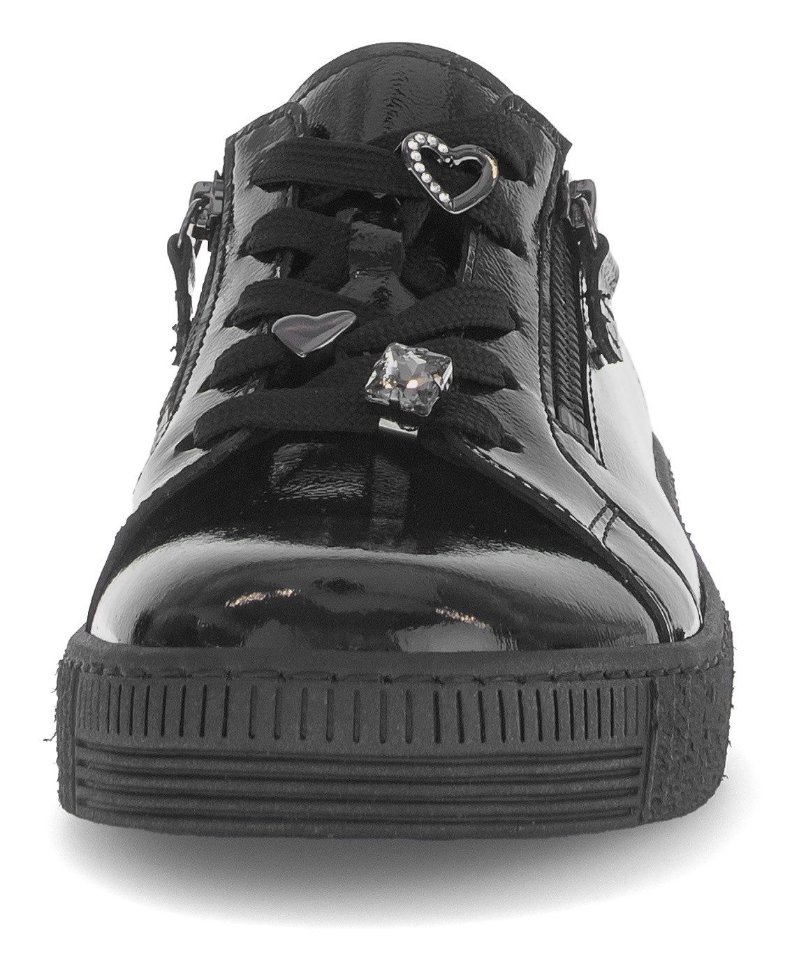Gabor Plateausneakers , vrijetijdsschoen, halfschoen, veterschoen met edele siermotieven