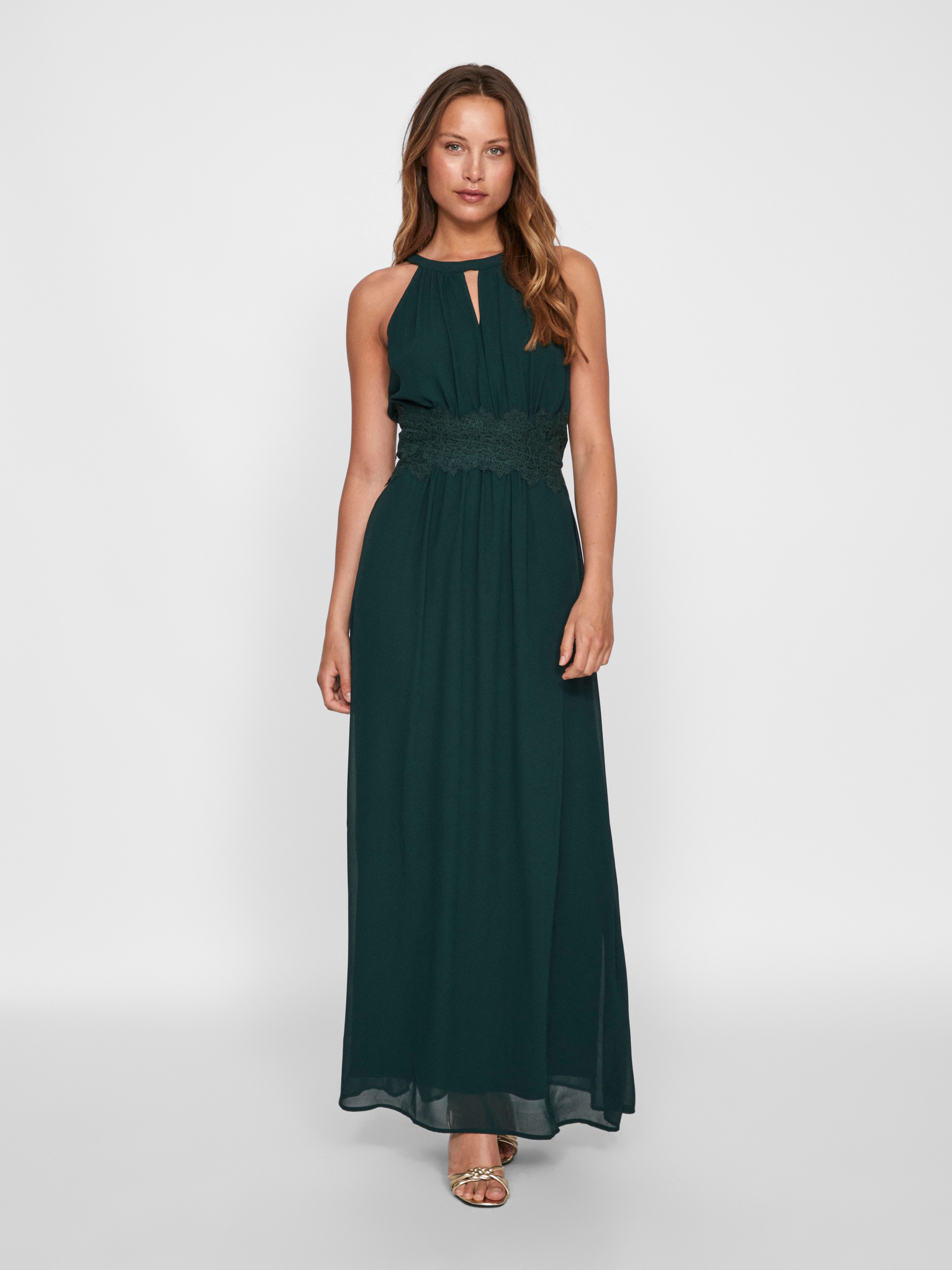 Vila Maxi-jurk VIMILINA HALTERNECK MAXI DRESS - NOOS