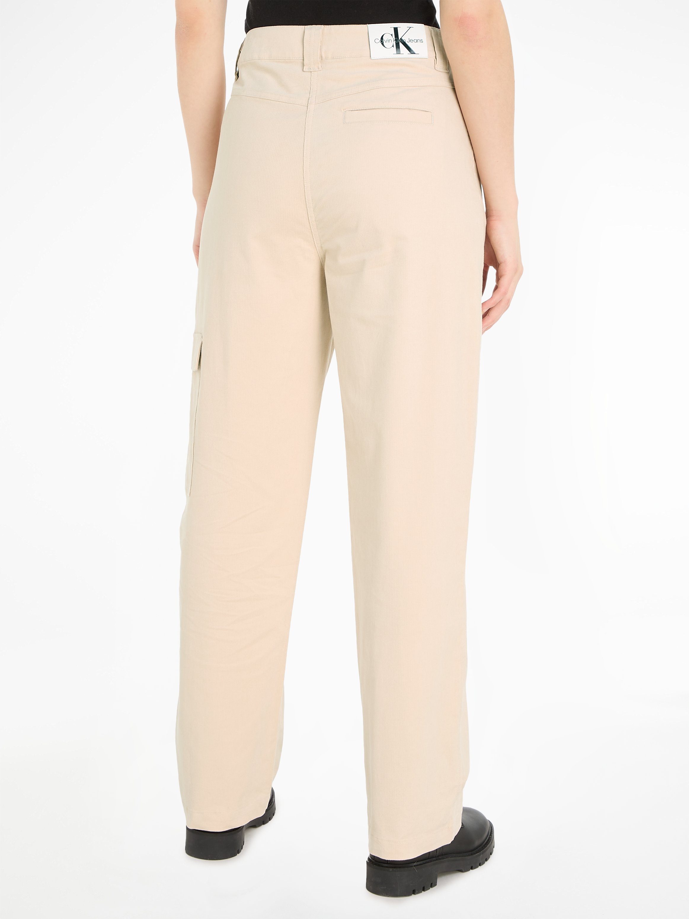 Calvin Klein Geweven broek HIGH RISE CORDUROY PANT