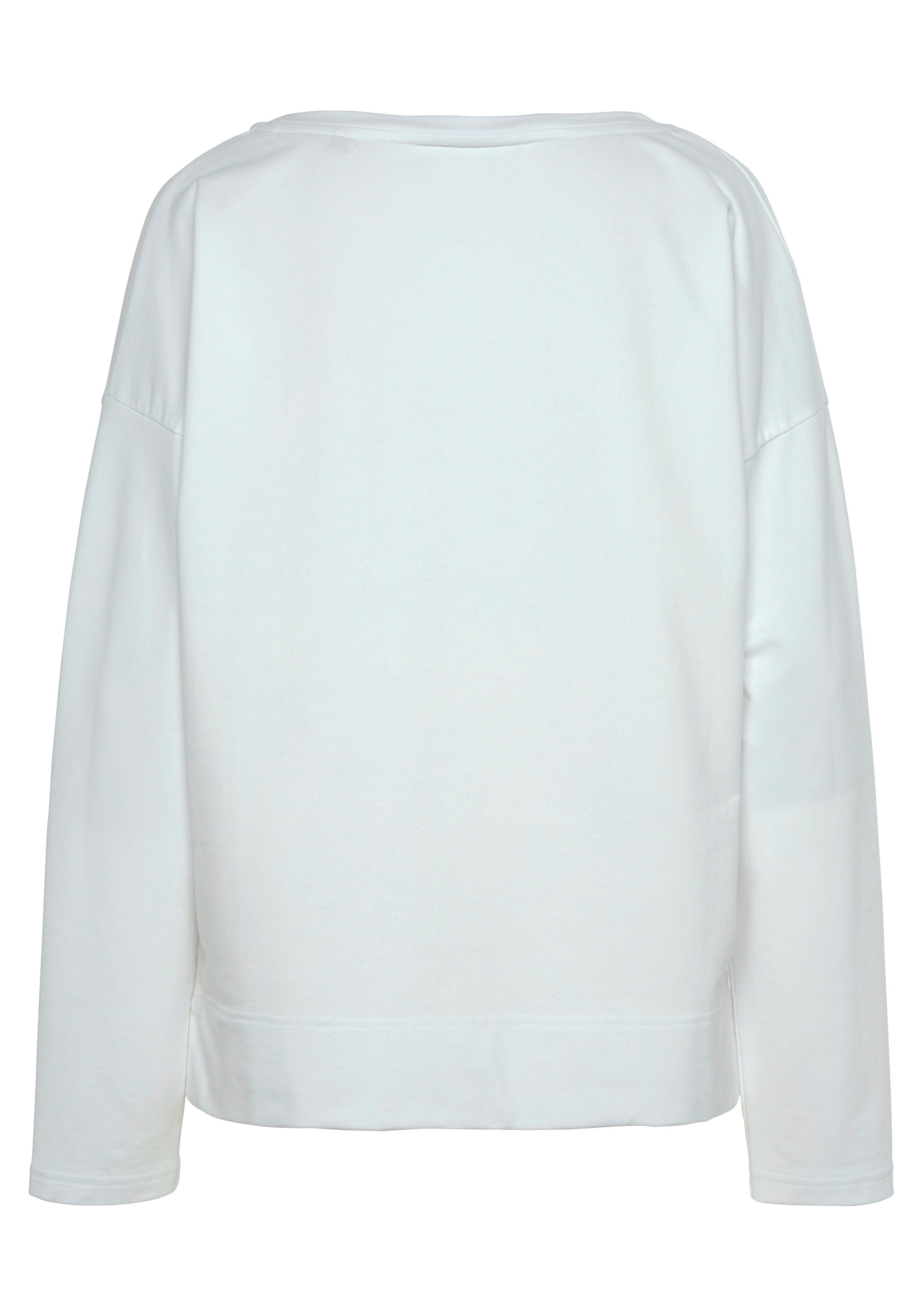 Elbsand Sweatshirt Aliisa met logoprint voor, basic-pasvorm, sportief-casual