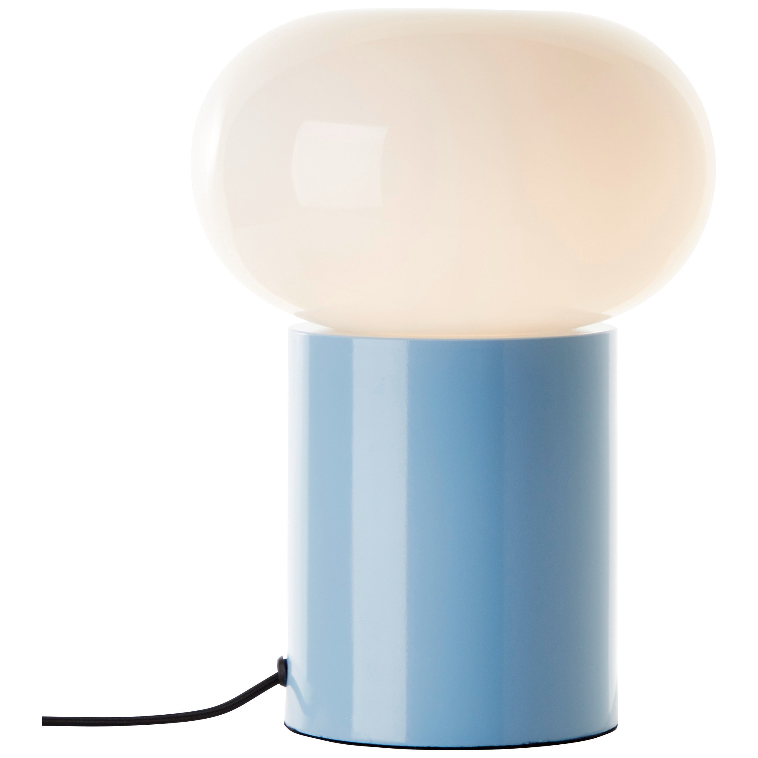 Brilliant Leuchten Tafellamp Daeny met wit glas, 27 x 20 cm, e27, metaal