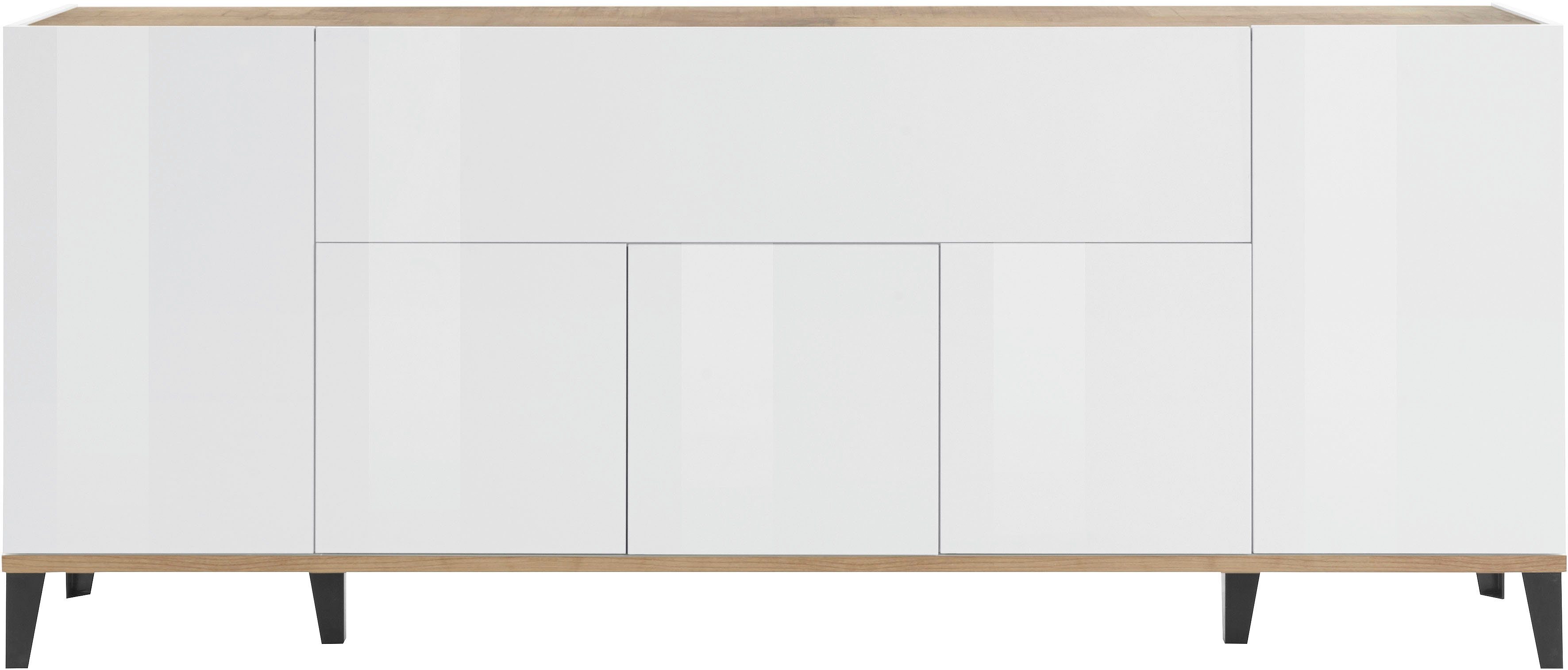 INOSIGN Dressoir SUNRISE Dressoir met 5 deuren en 1 klepdeur, breedte 200 cm