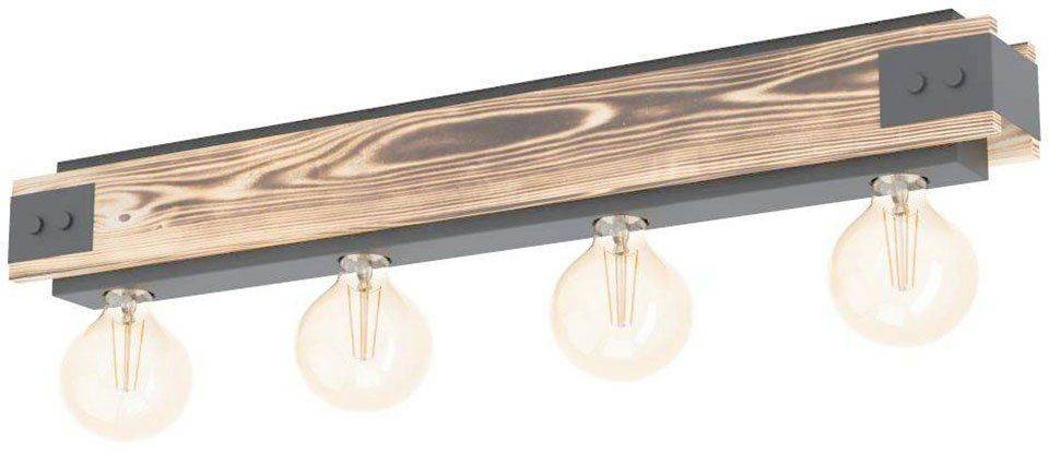 EGLO Plafondlamp LAYHAM (1 stuk) plafondlampen bruin