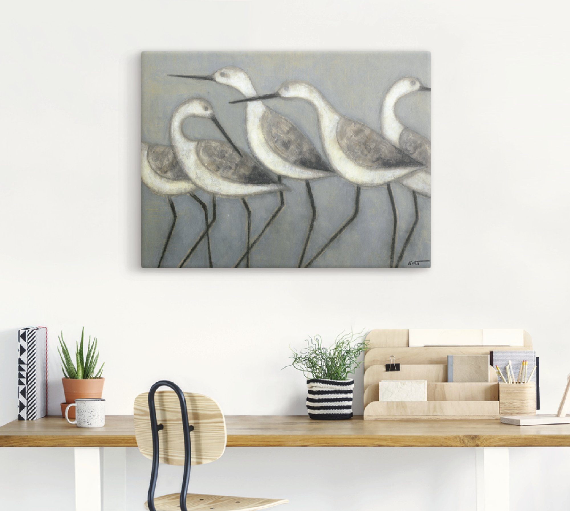 Artland Artprint Kustvogels I als artprint van aluminium, artprint voor buiten, artprint op linnen, poster in verschillende maten. maten