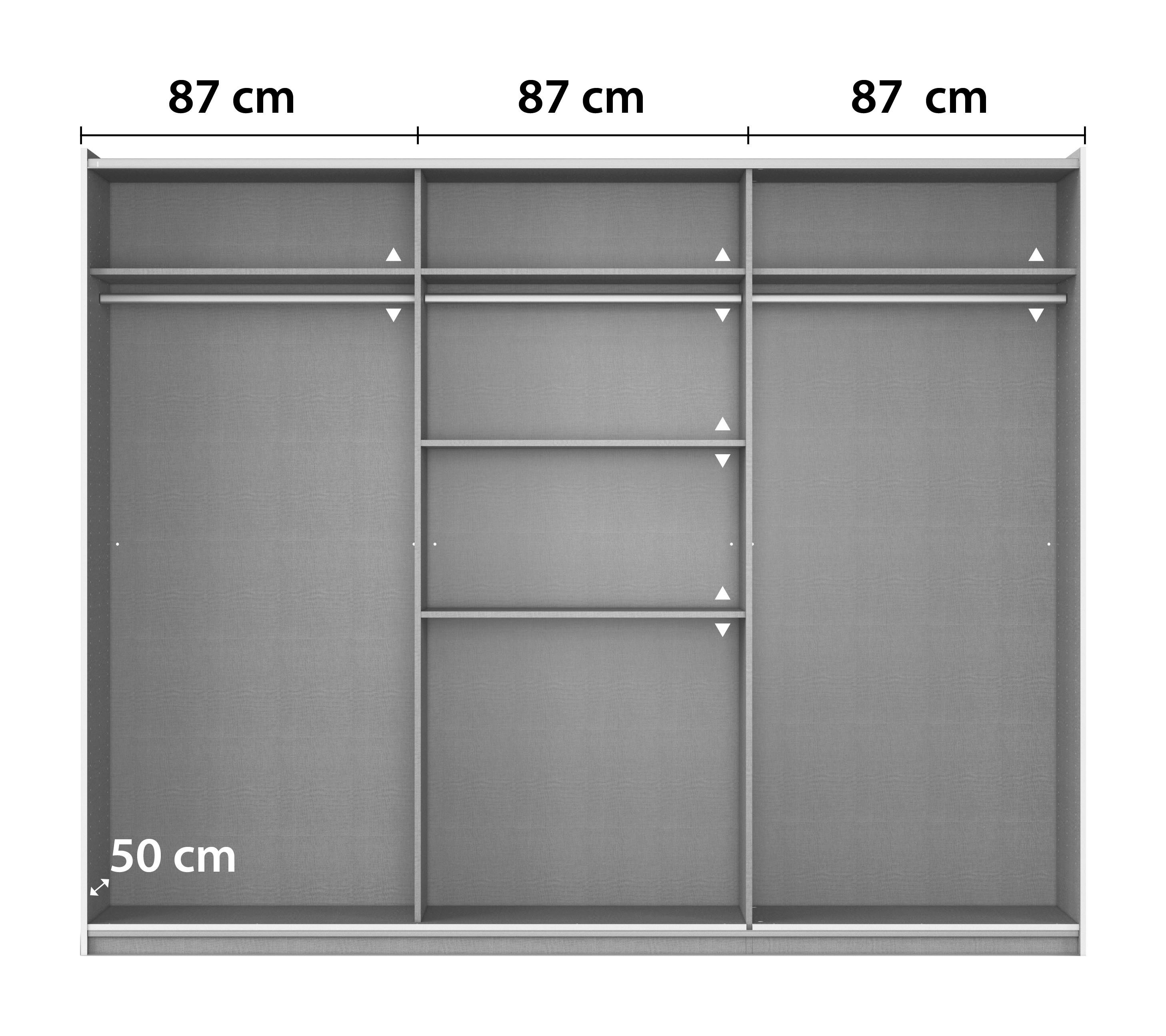 rauch Zweefdeurkast AURELIO kledingkast garderobe TOPSELLER OTTO´s CHOICE 3 verschillende uitrustingsvarianten handgrepen van metaal made in germany