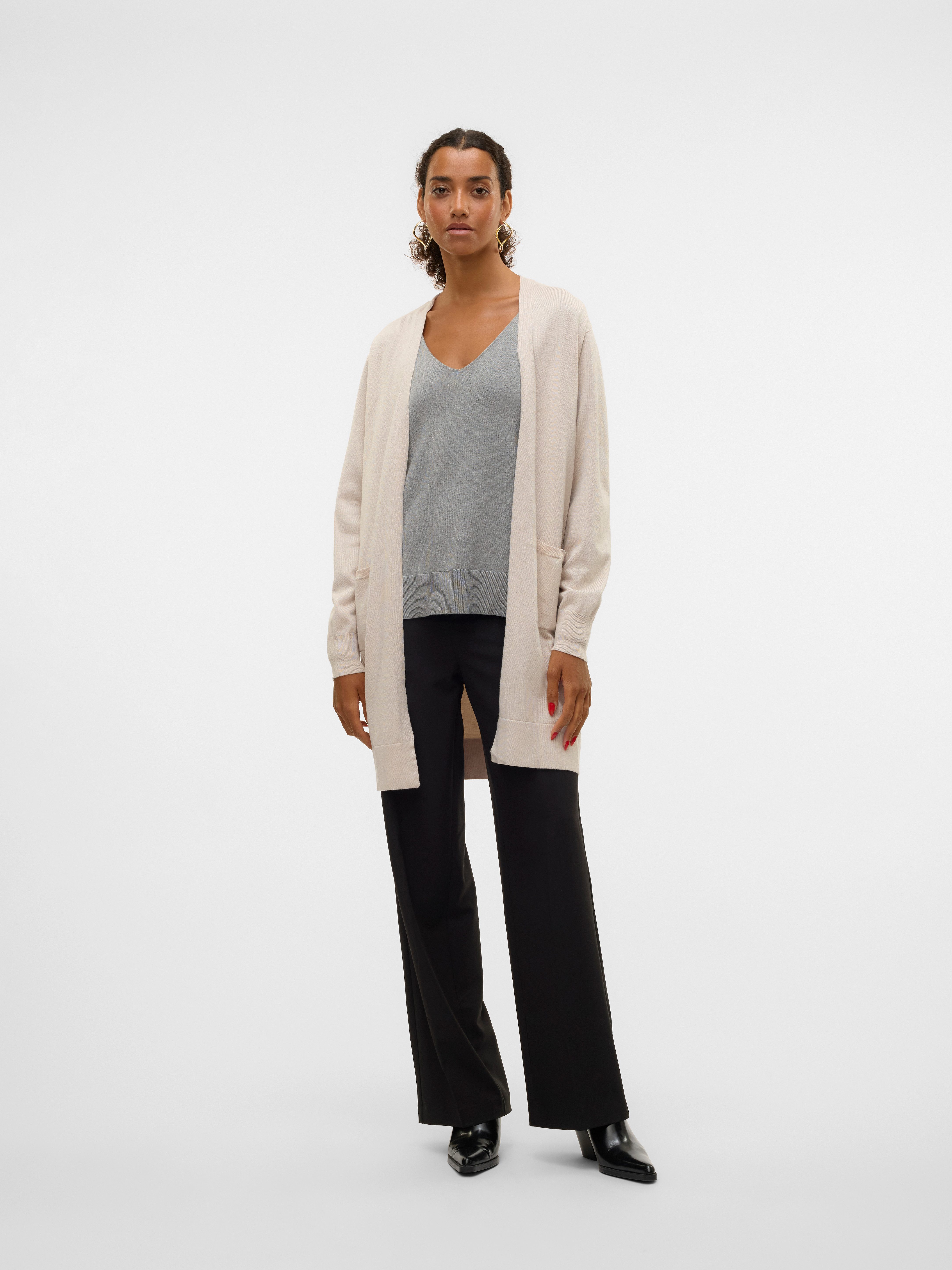 Vero Moda Lang vest VMSILJE LS OPEN CARDIGAN GA NOOS
