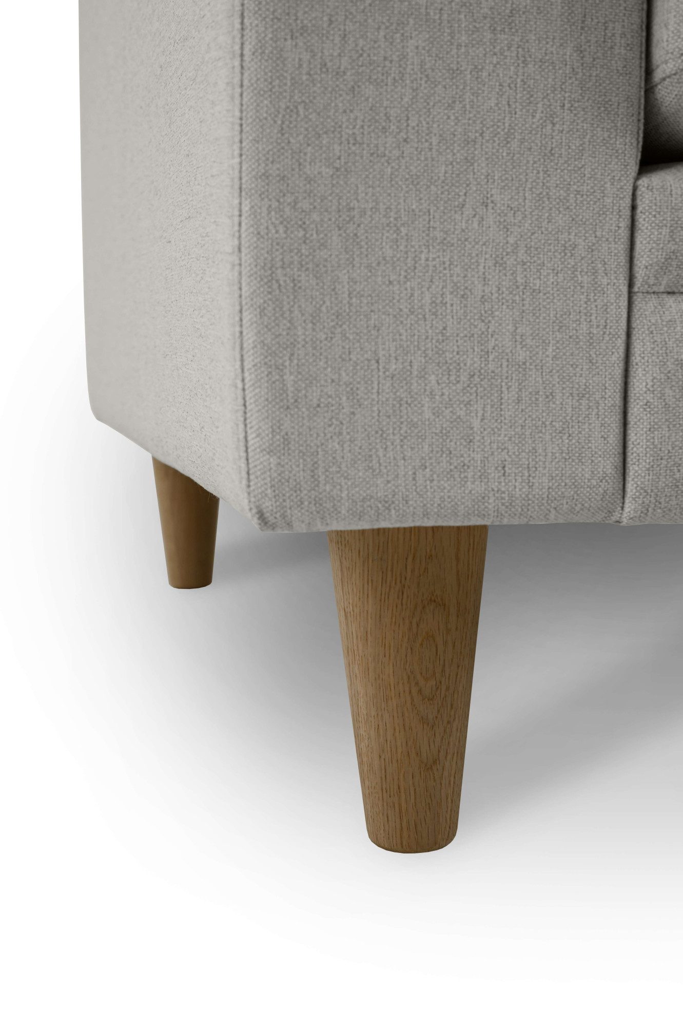 Home affaire Fauteuil Arellano, breedte 93 cm klassiek ontwerp, met massief houten voeten, fijn geweven stof