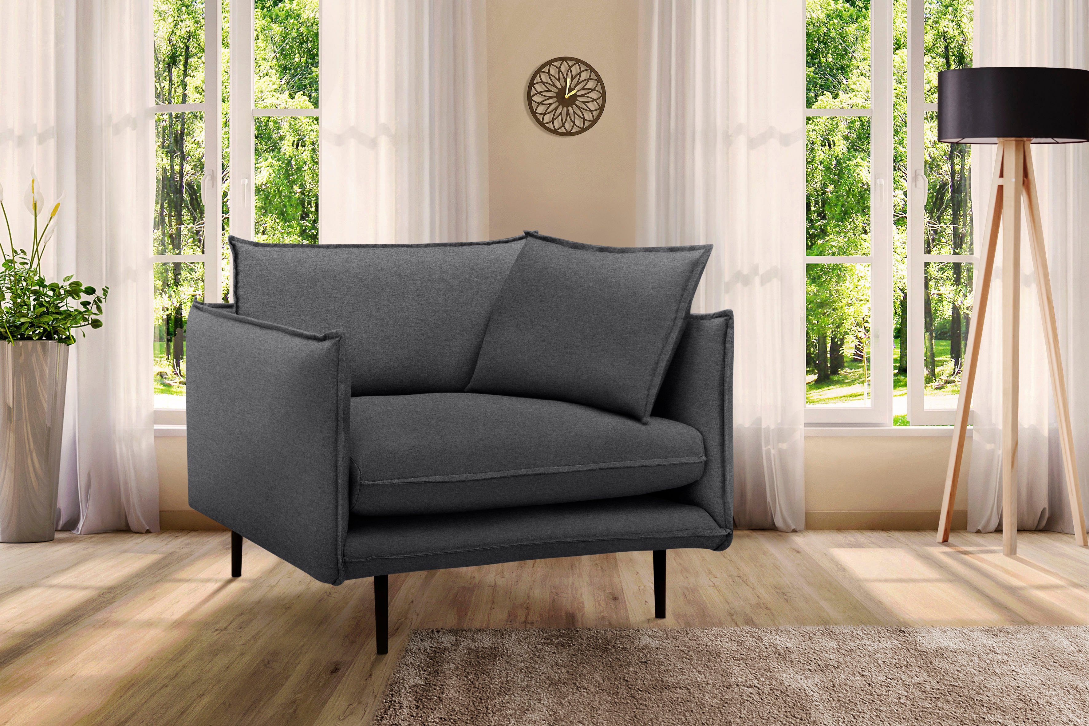 INOSIGN 1,5-zitsbank Somba met dikke opstaande naad en elegante look