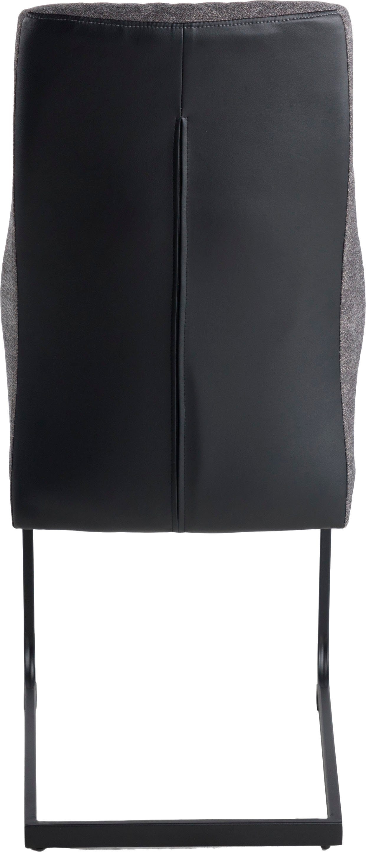 Duo Collection Vrijdragende stoel Kaila sledestoel, set van 4 robuuste bekleding, glijders voor de veiligheid, tot 110 kg belastbaar (set, 4 stuks)